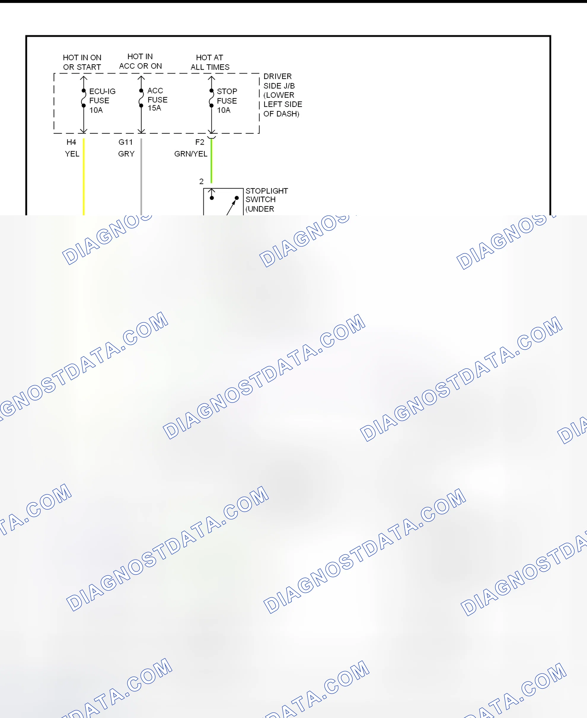 Scheme 308: Shift Interlock System Wiring Diagram (2001 - Toyota 4Runner)