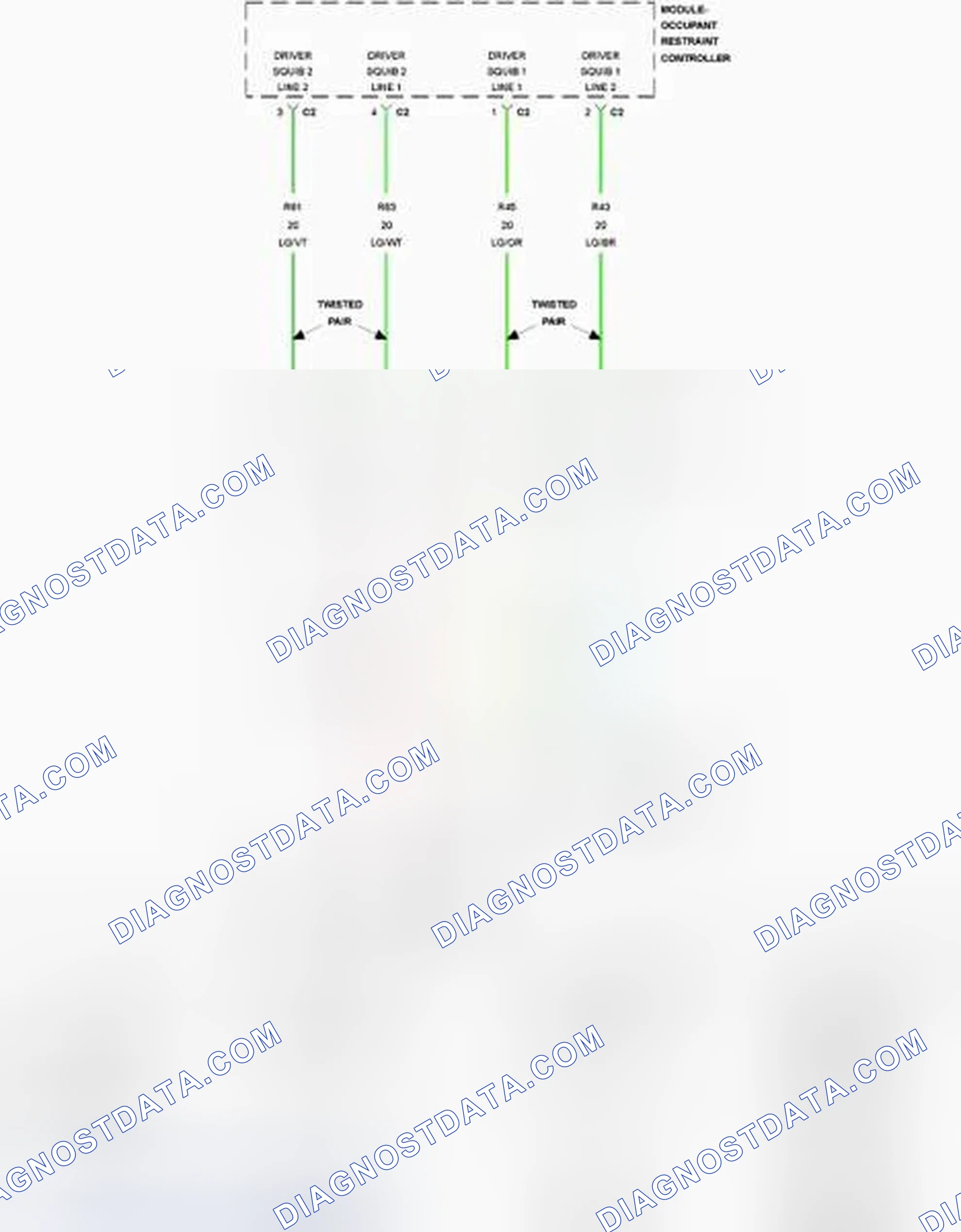 Scheme 77: B0001-11-DRIVER FRONTAL SQUIB 1 CONTROL - CIRCUIT SHORT TO GROUND