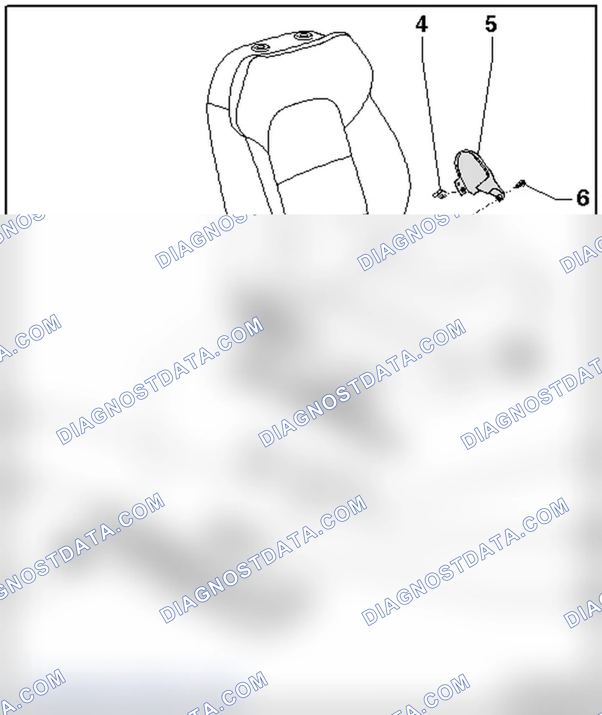 Scheme 8: SEAT ADJUSTMENT TRIM COMPONENT OVERVIEW