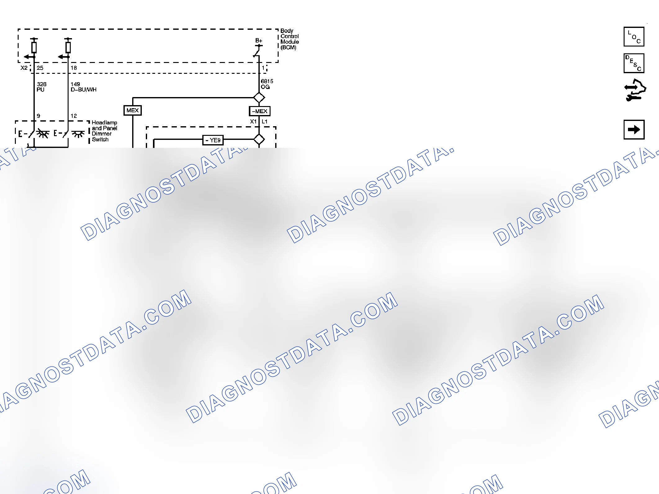 Scheme 13: Interior Lights Schematics