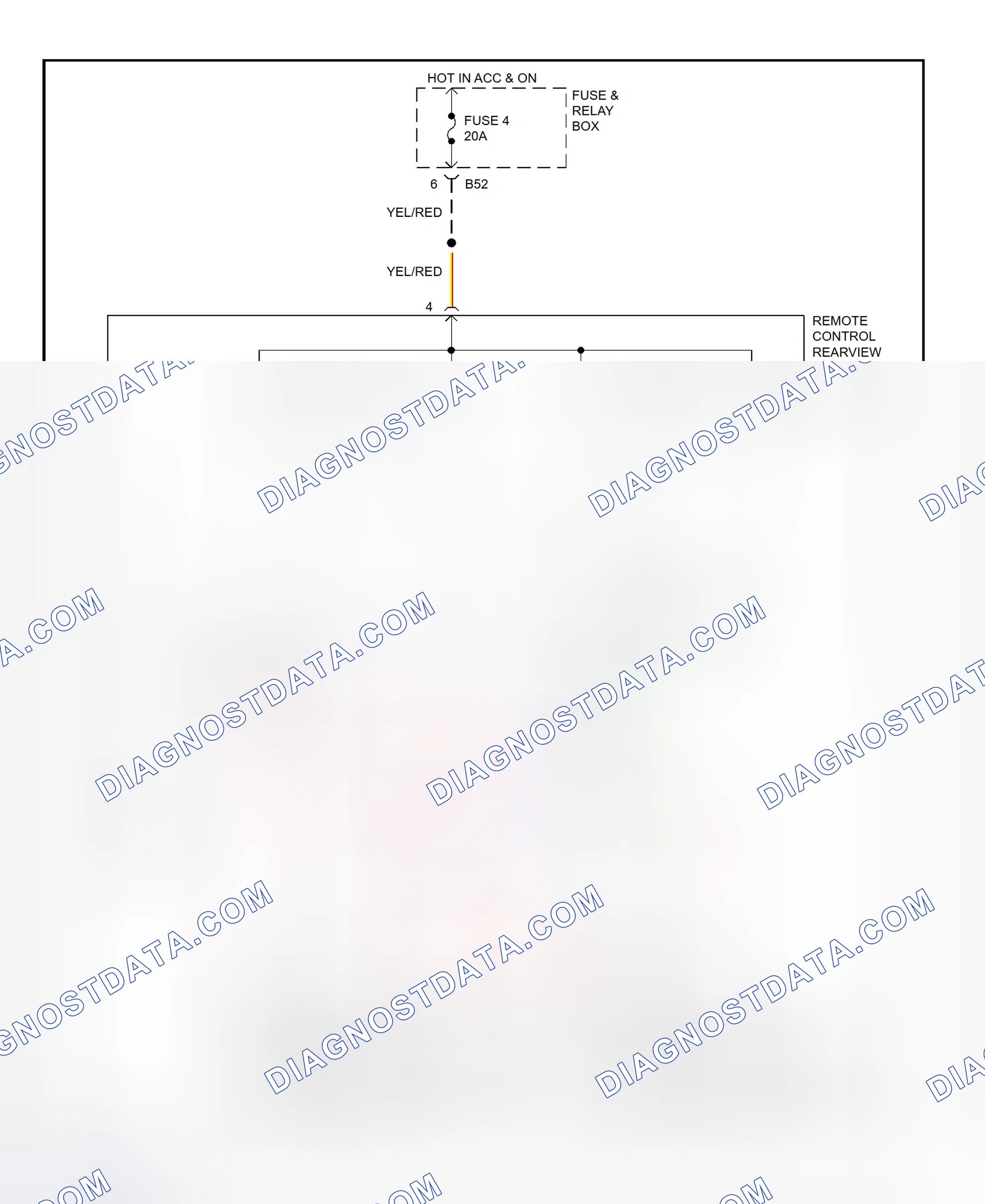Scheme 4: Power Mirror System Wiring Diagram (Impreza)