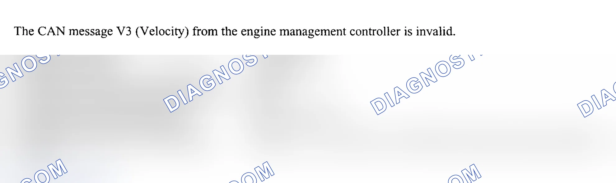 Scheme 73: FAULT CODE 20: CAN MESSAGE V3 (ROAD SPEED) INVALID (FFH)/CAN MESSAGE: ROAD SPEED INVALID