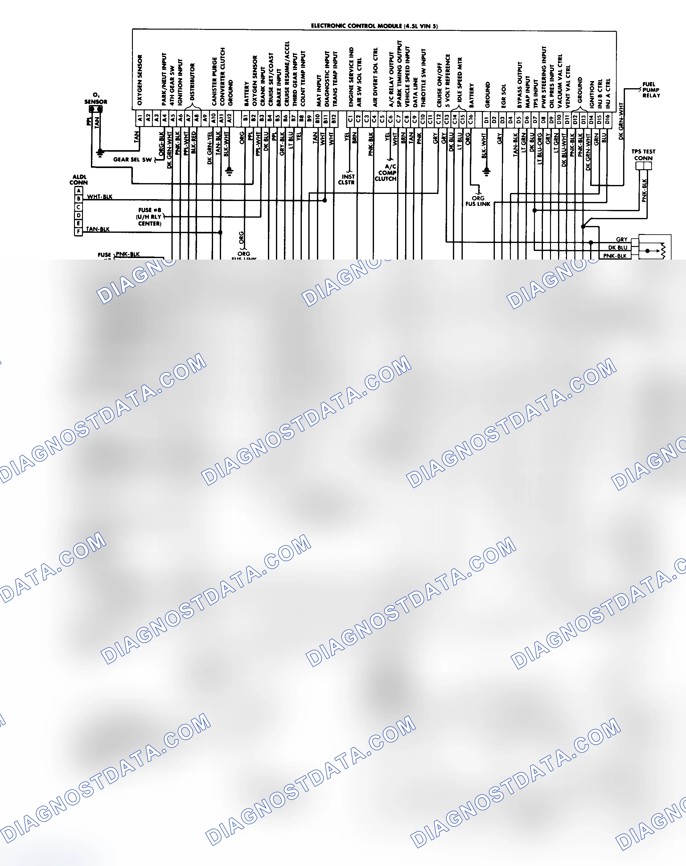 Scheme 294: DFI Fuel System/ECM Wiring Diagram