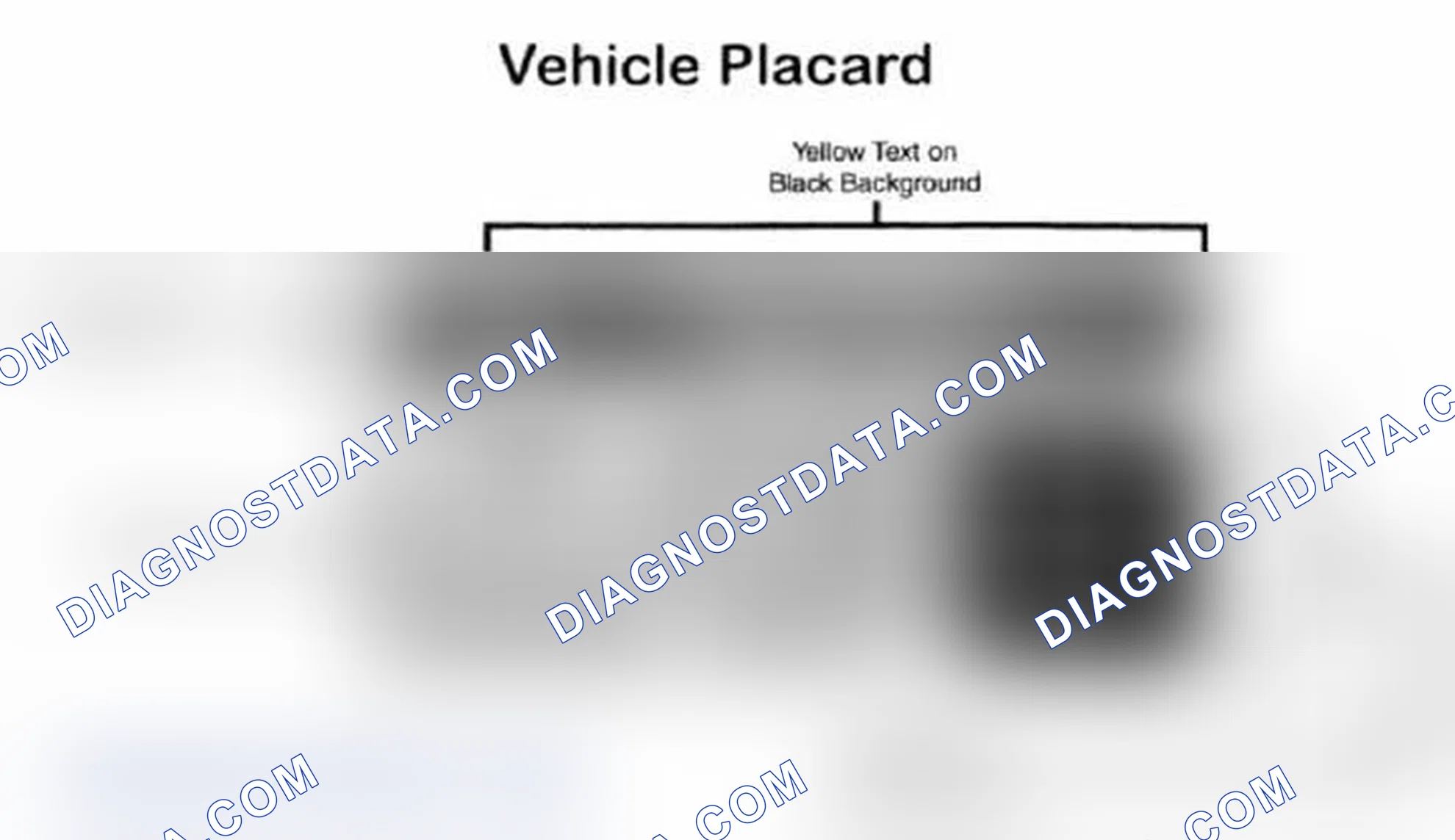 Scheme 28: Vehicle Tire Placard - Typical