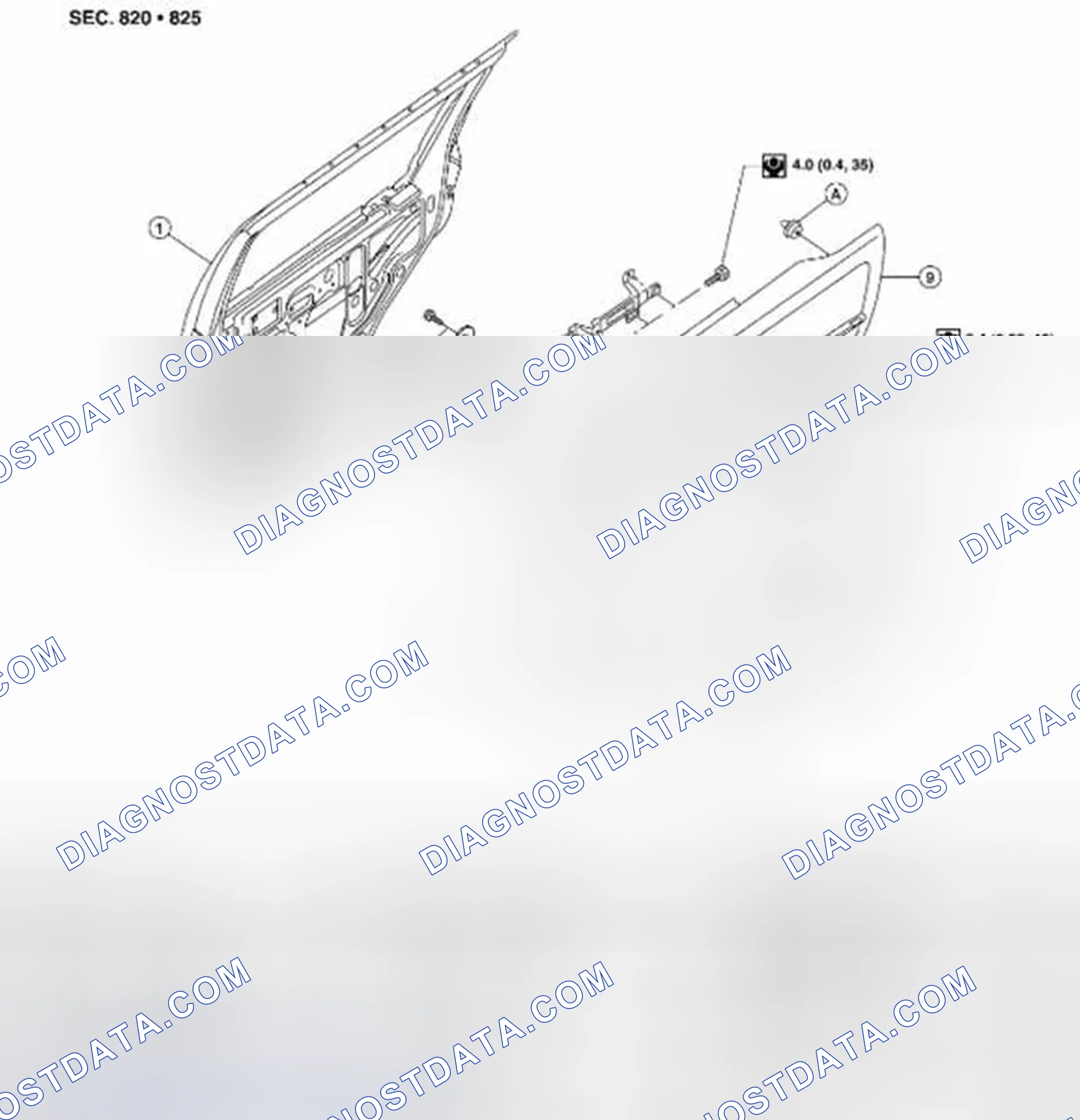 Scheme 1: REAR DOOR - CREW CAB
