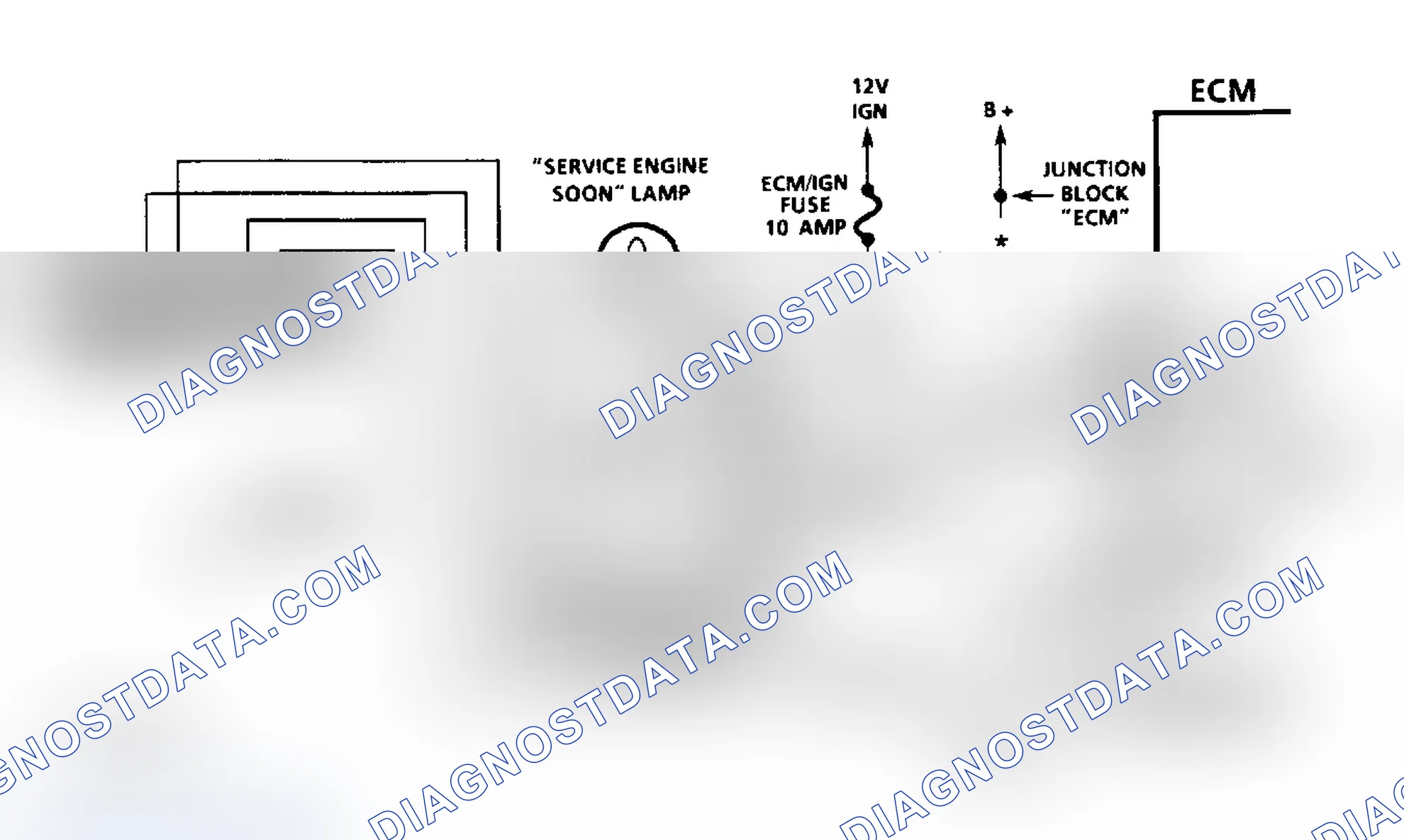 Scheme 15: Diesel Fuel Injection Diagnostic Circuit Schematic (Except Commercial Van & Van)