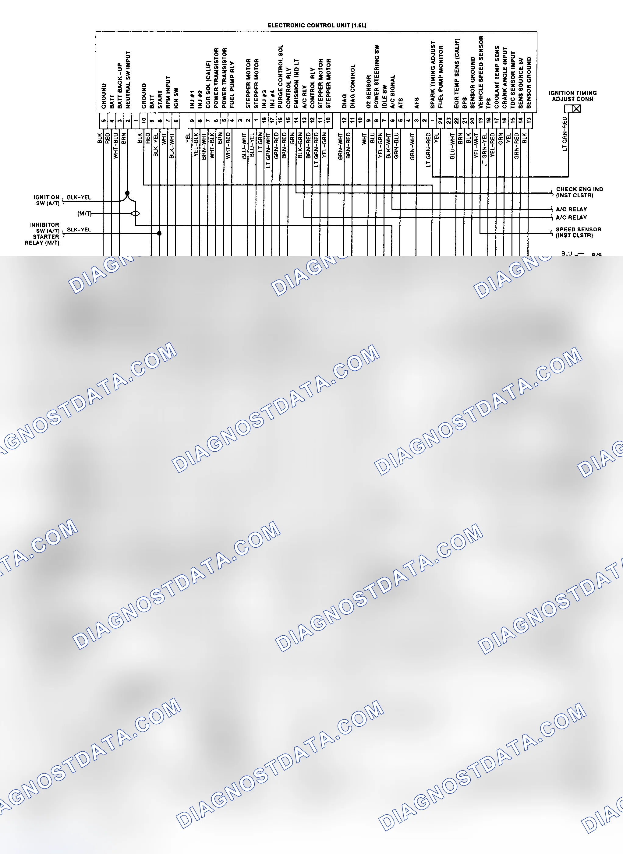 Scheme 1: Wiring Diagram (Elantra 1.6L)