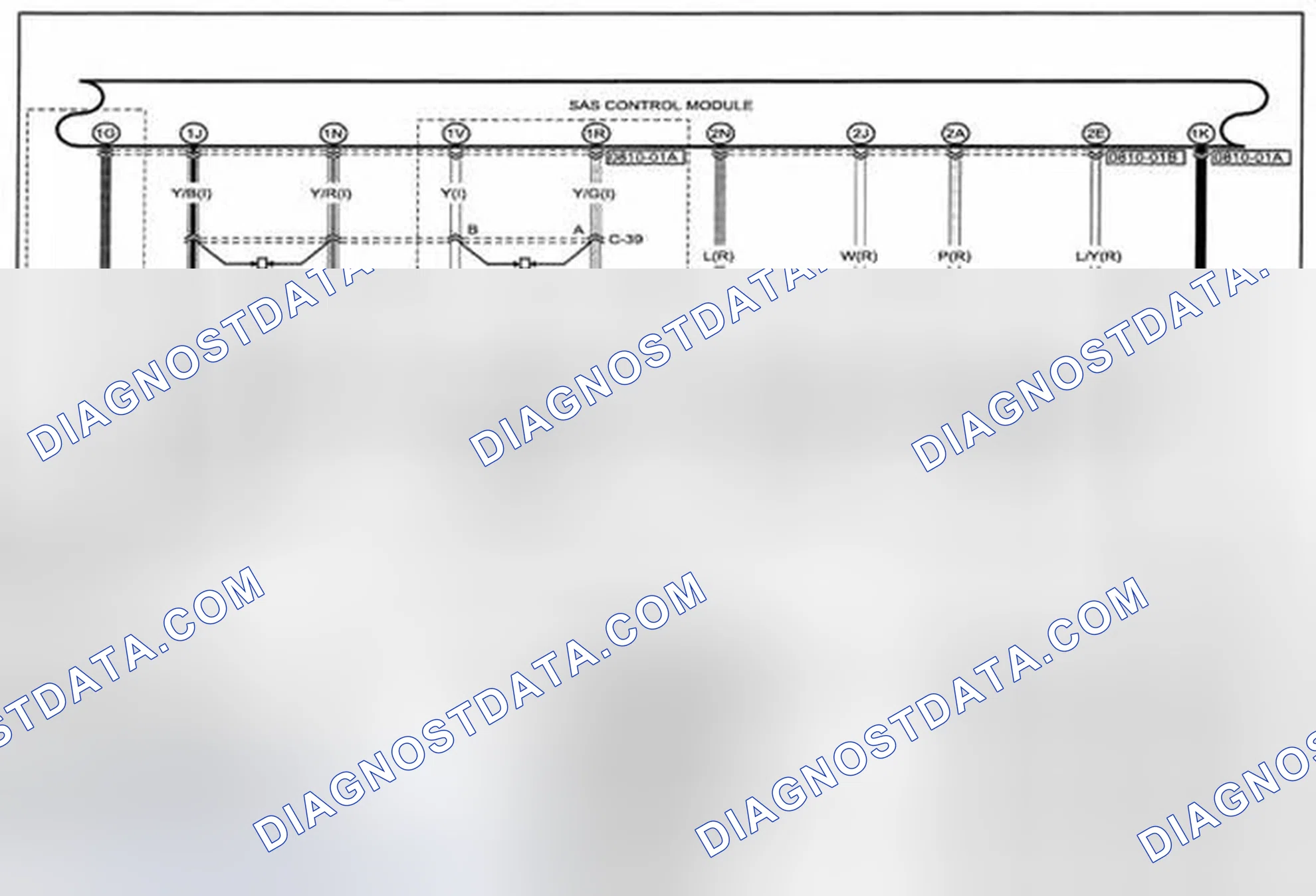 Scheme 152: Air Bag System (Includes Pre-Tensioner Seat Belt Information) Wiring Diagram - 0810-B (1 Of 2)
