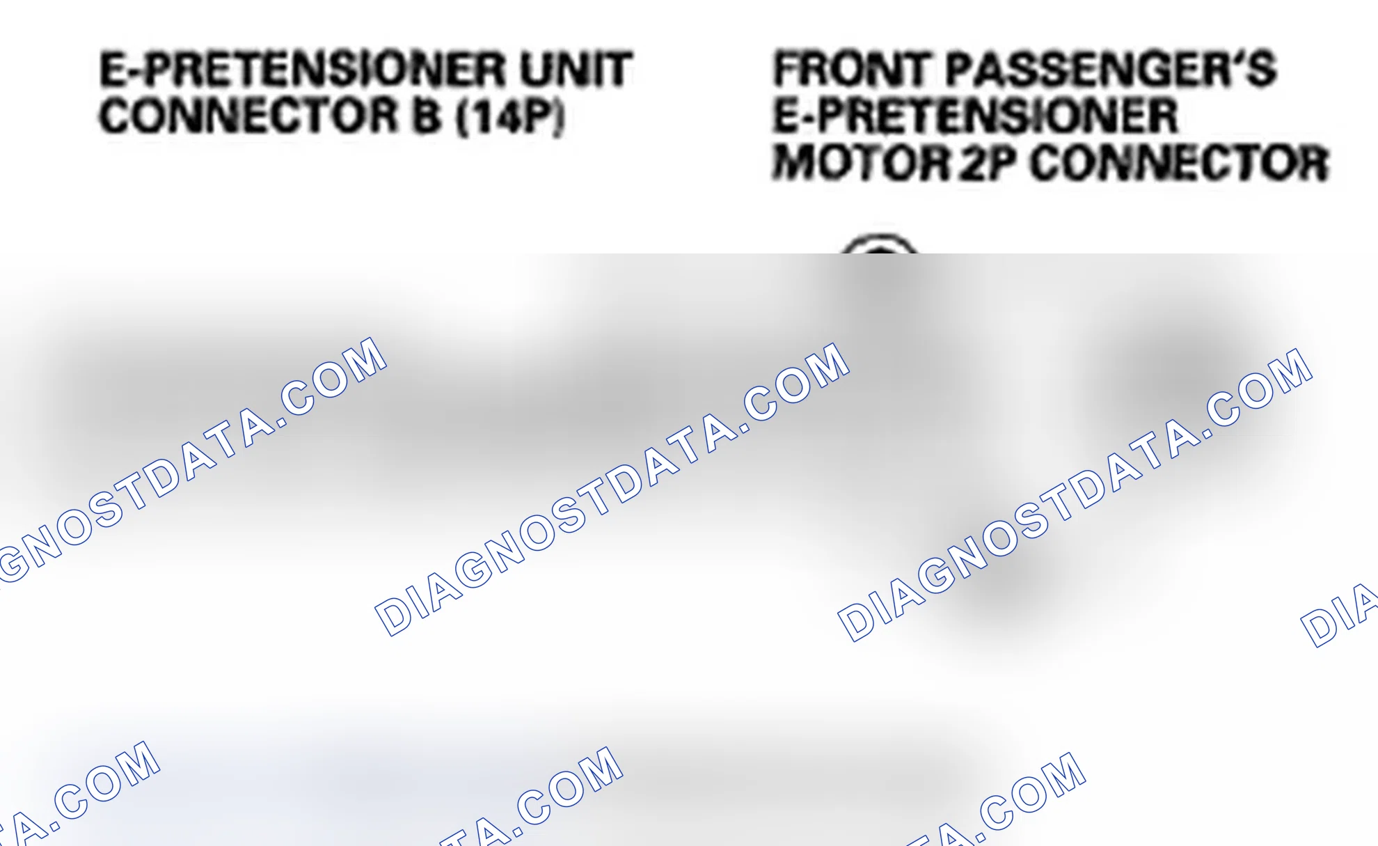 Scheme 296: DTC 74-2x ("x" can be 0 thru 9 or A thru F): Open in Front Passenger's E-Pretensioner Motor ('06-08