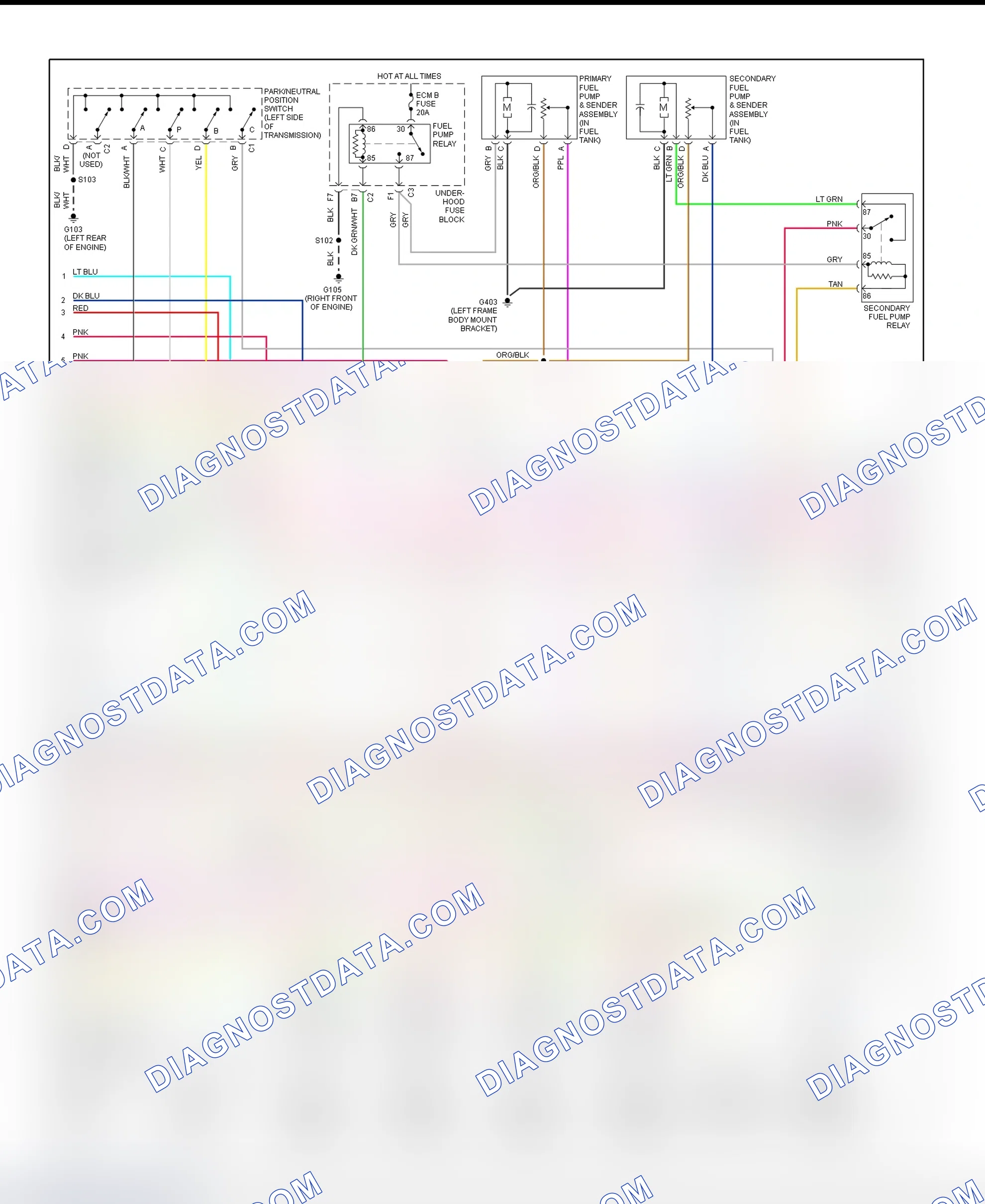 Scheme 47: PCM Wiring Diagram (Escalade, Escalade EXT, Sierra, Silverado, Suburban & Yukon XL - 6.0L Gasoline - With Case & Isolated Ground HO2S - 2 Of 5)