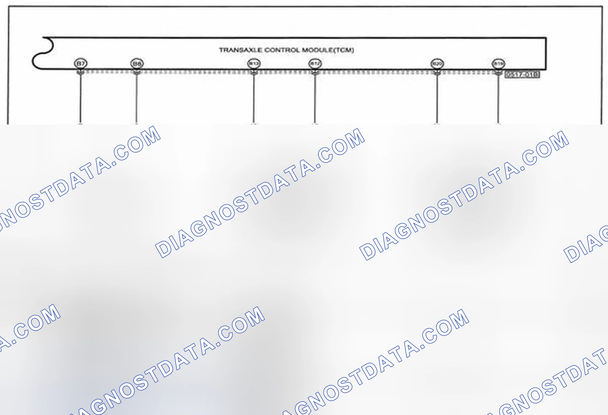 Scheme 132: Automatic Transaxle Control System Wiring Diagram - 0517-d (1 Of 2)