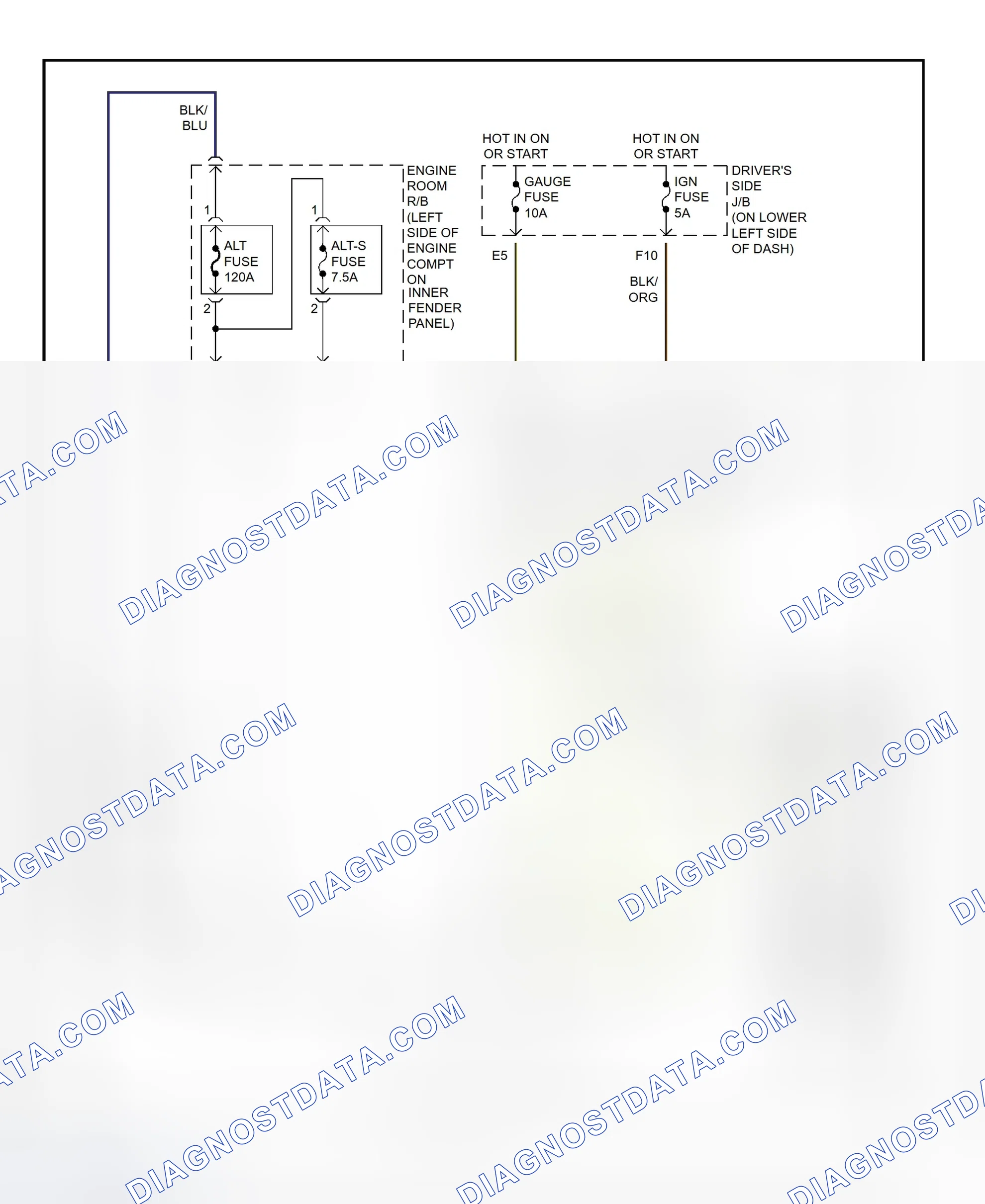 Scheme 14: Charging System Wiring Diagram (Tundra)