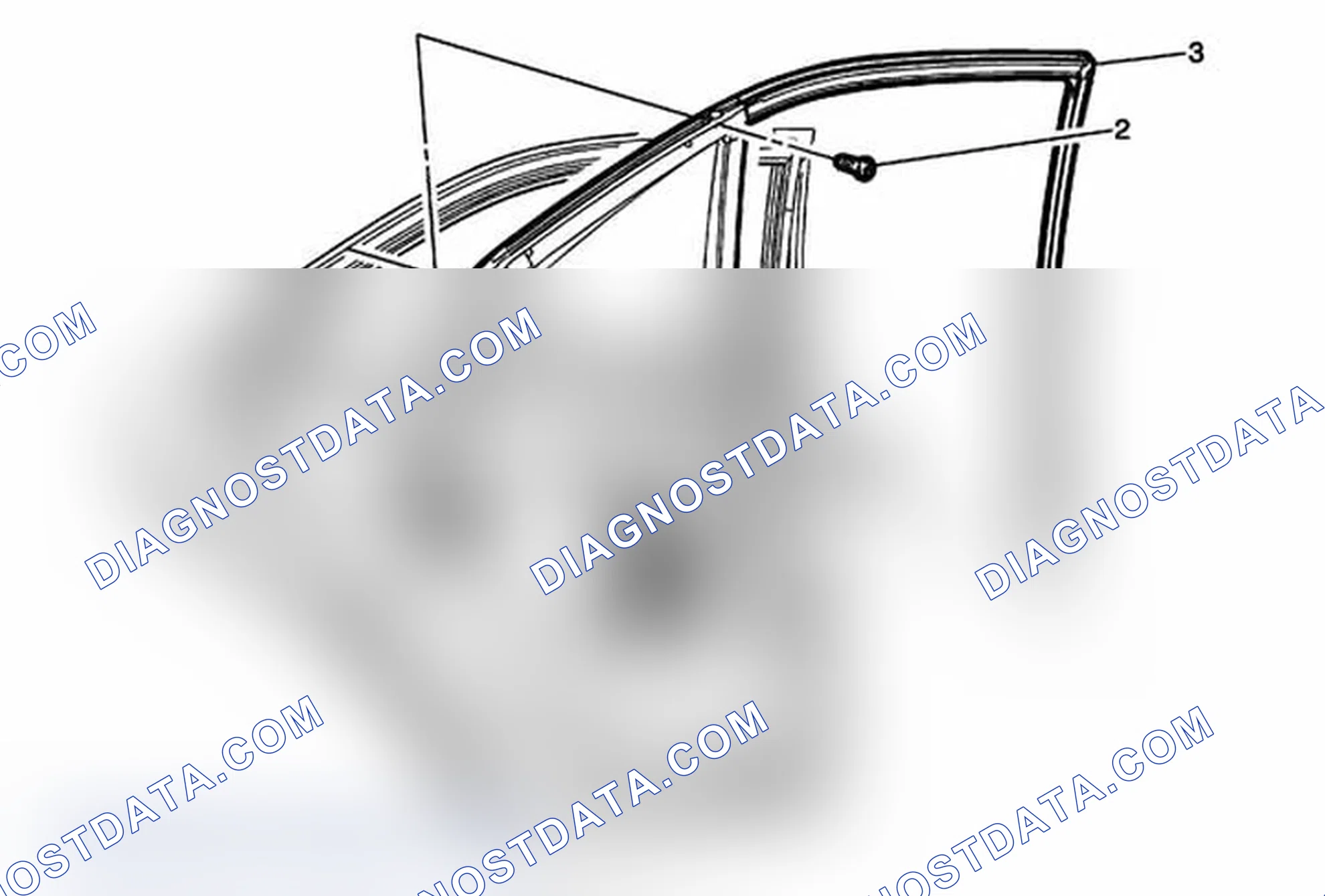 Scheme 21: Rear Side Door Window Weatherstrip Replacement