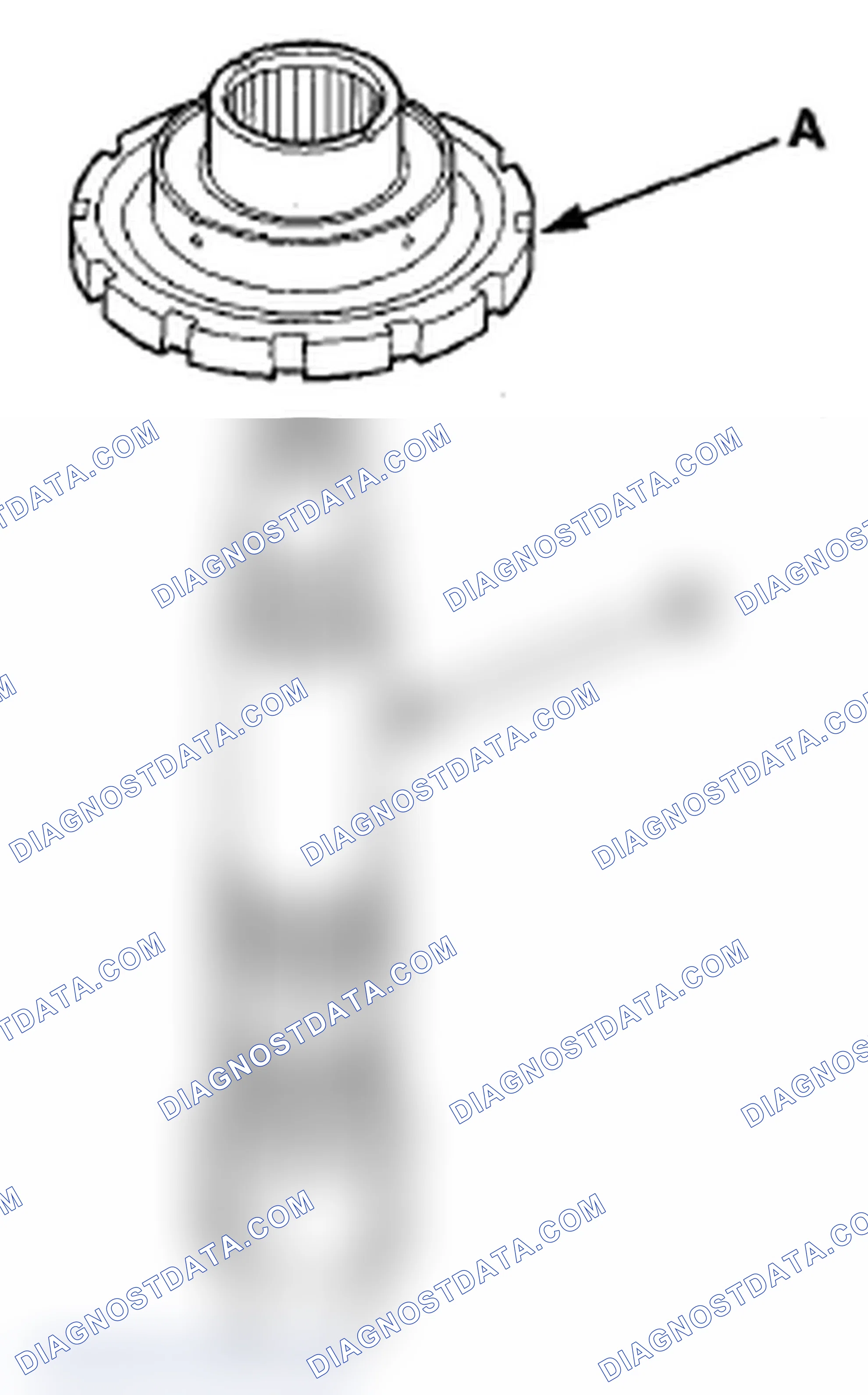 Scheme 506: Countershaft 2nd Gear and 5th Gear Axial Clearance Inspection