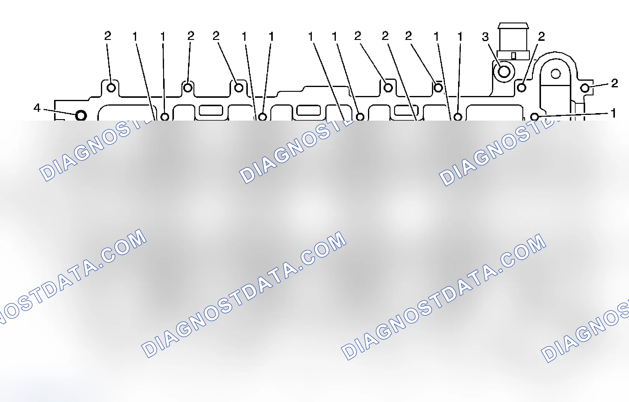 Scheme 12: Cylinder Head - Top View