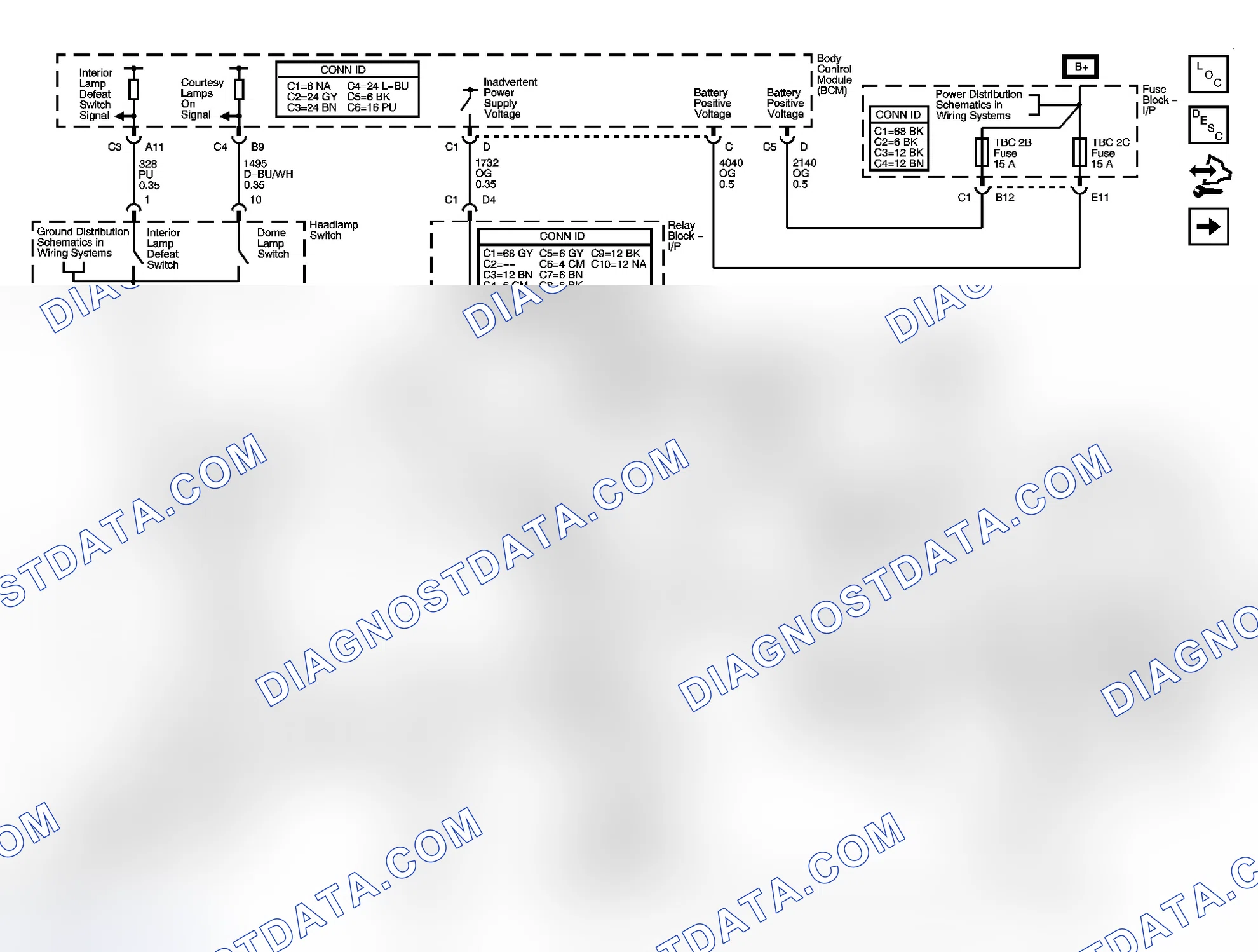 Scheme 23: Interior Lights Schematics