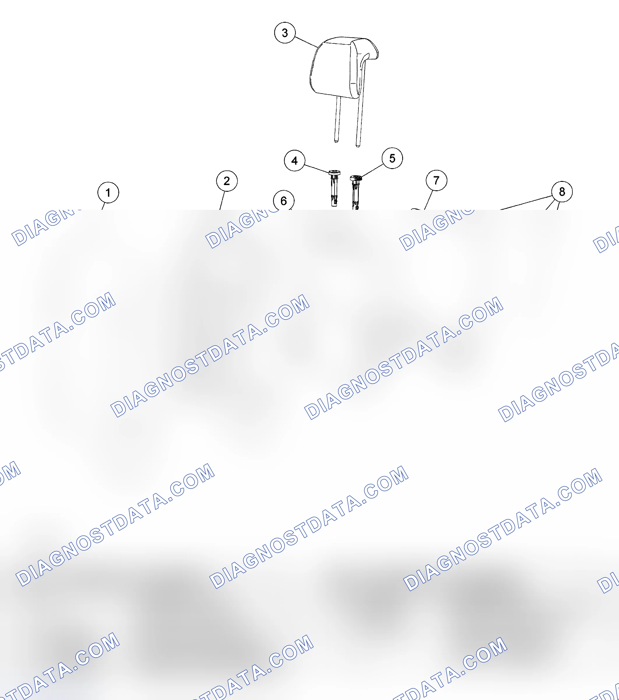 Scheme 137: Seat - Exploded View, Second Row, Freestyle