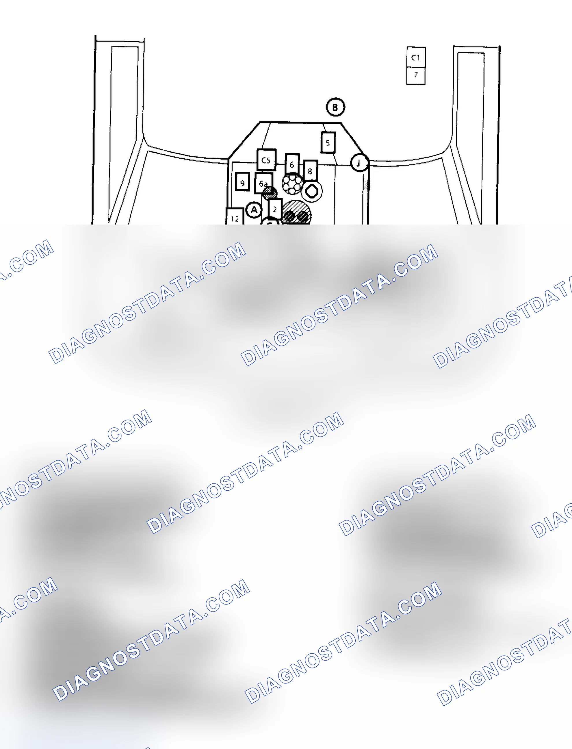 Scheme 145: Component Locations for "G" Series 4.3L