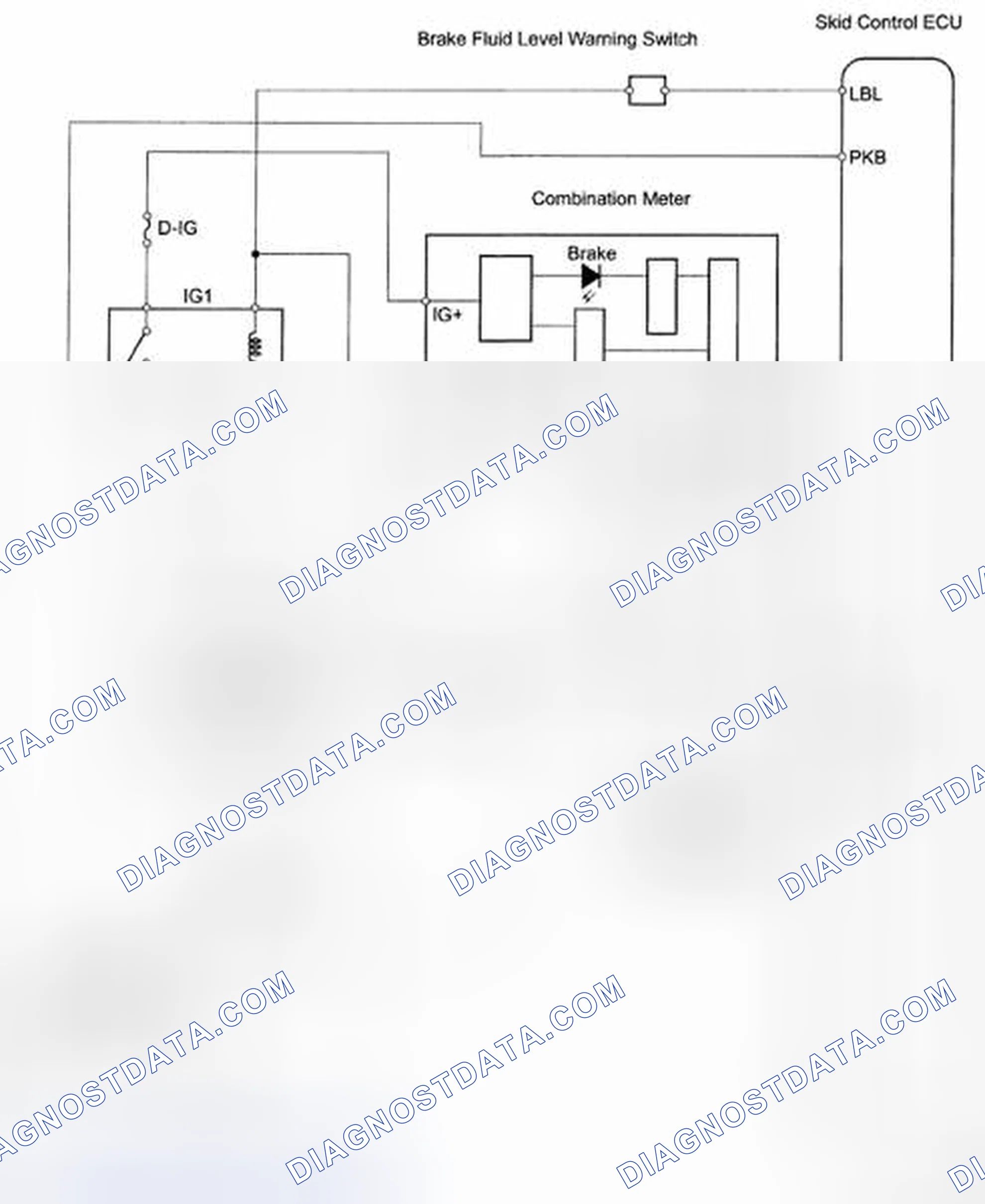 Scheme 64: Brake Warning Light Circuit - Wiring Diagram