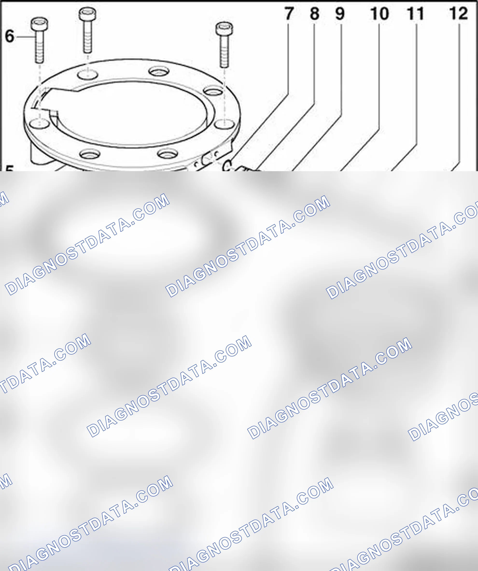 Scheme 99: Tank flap, component overview