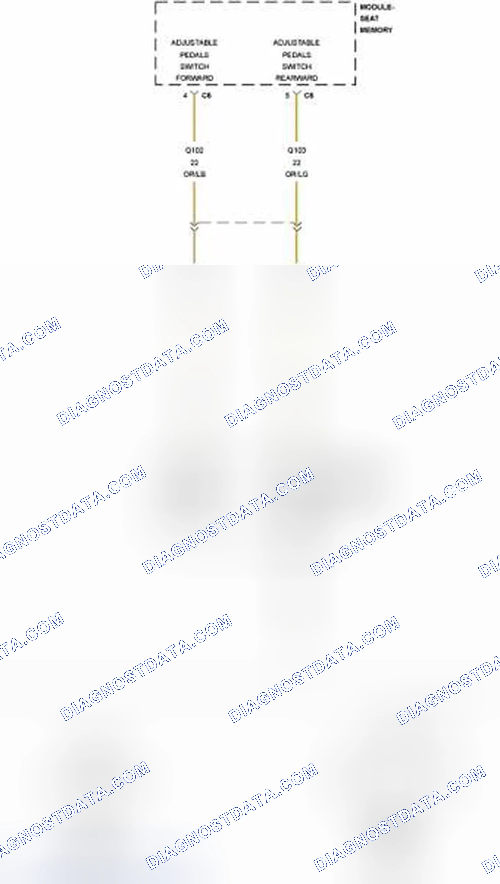 Scheme 149: B1D5C-ADJUSTABLE PEDAL SWITCH CIRCUIT STUCK FORWARD