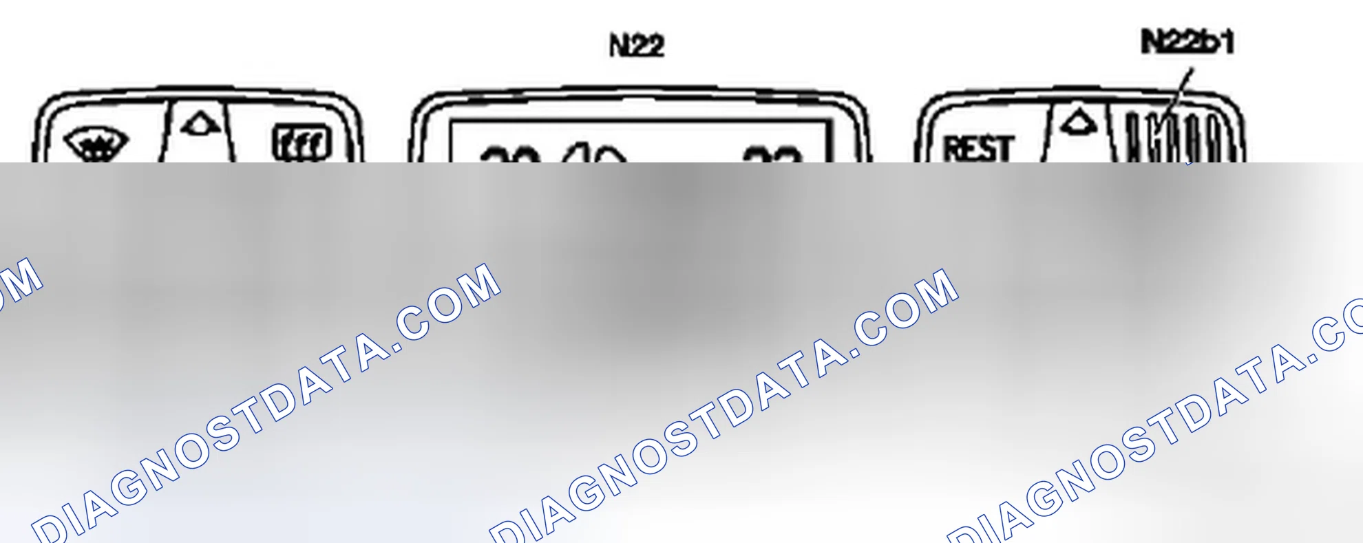 Fig. 100: Identifying Automatic A/C Pushbutton Control Module And In-Car Temperature Sensor
