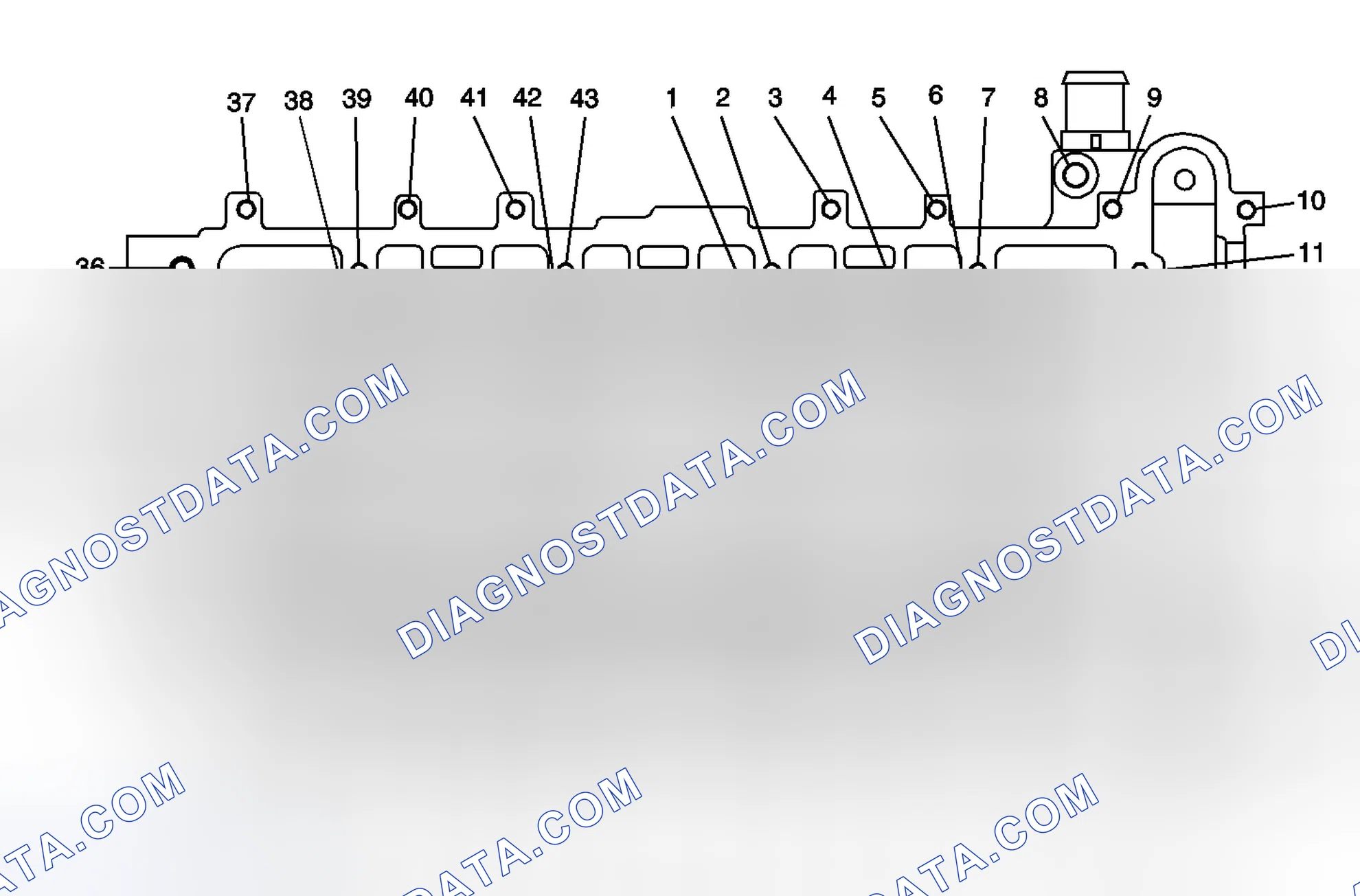 Scheme 70: Cylinder Head - Top View