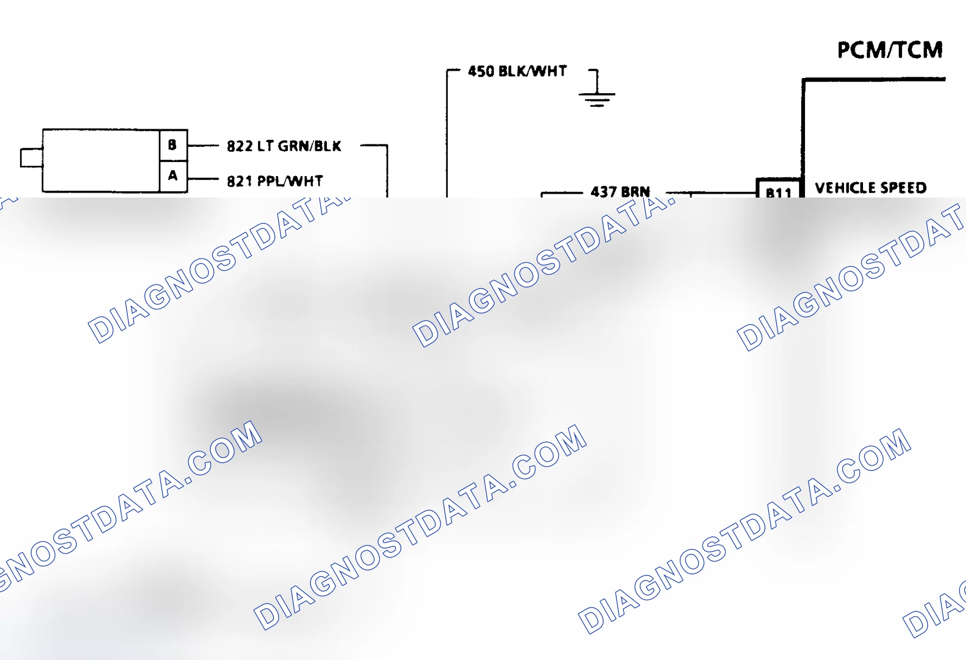 Scheme 163: Output Speed Sensor Ckt. Schematic (2WD "C" & "K" Series)