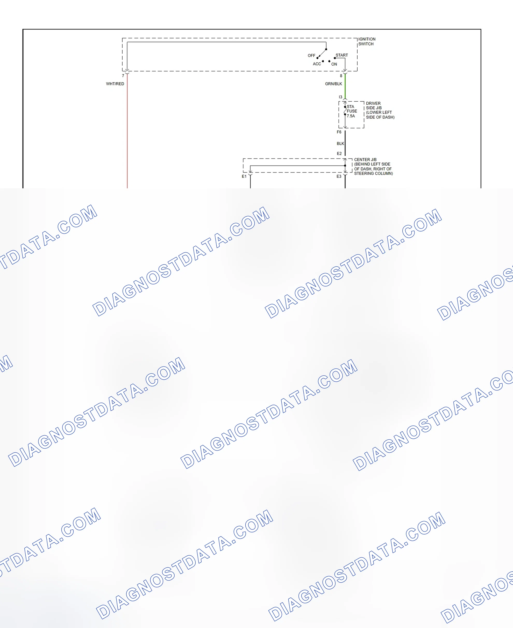 Fig. 35: Starting System Wiring Diagram (4Runner)