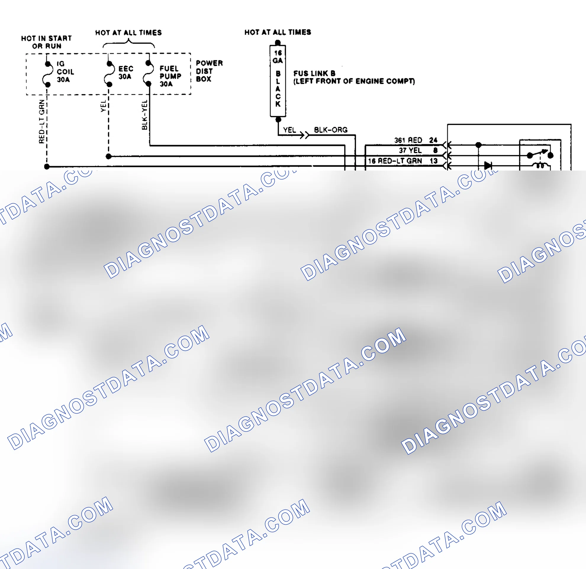 Scheme 15: Electric Cooling Fan Wiring Diagram (Thunderbird 3.8L SC)