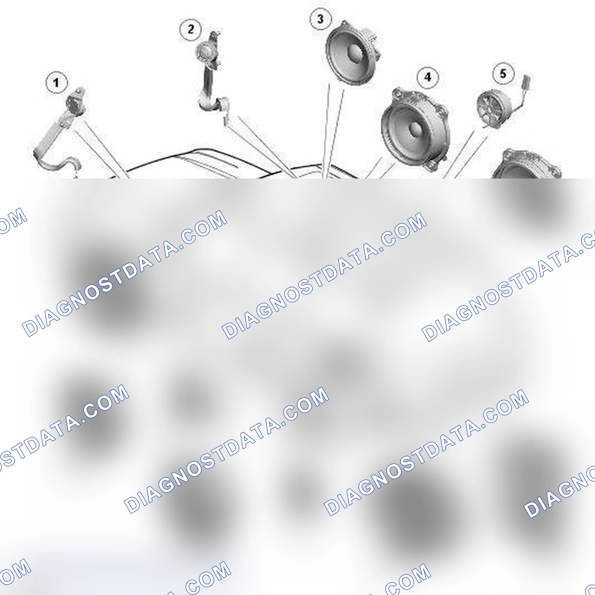 Scheme 67: SPEAKER COMPONENT LOCATION - DSP SYSTEM