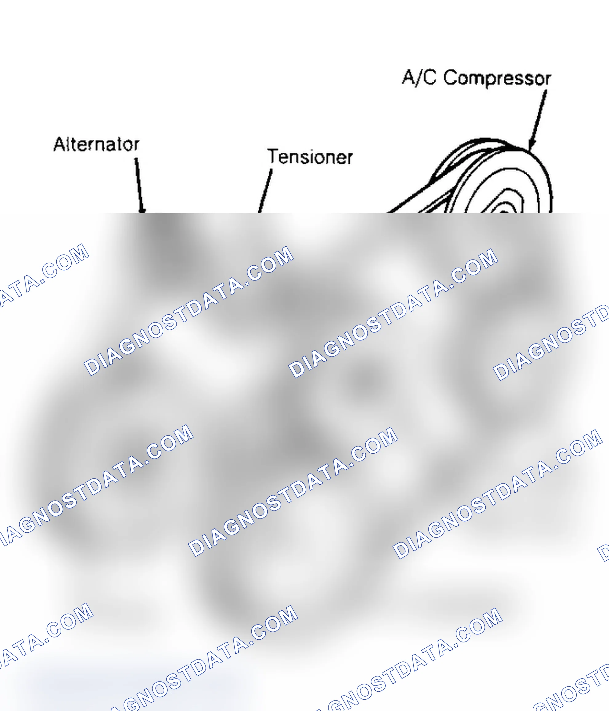 Scheme 8: SERPENTINE BELT ROUTING (3.1L CAMARO & FIREBIRD)