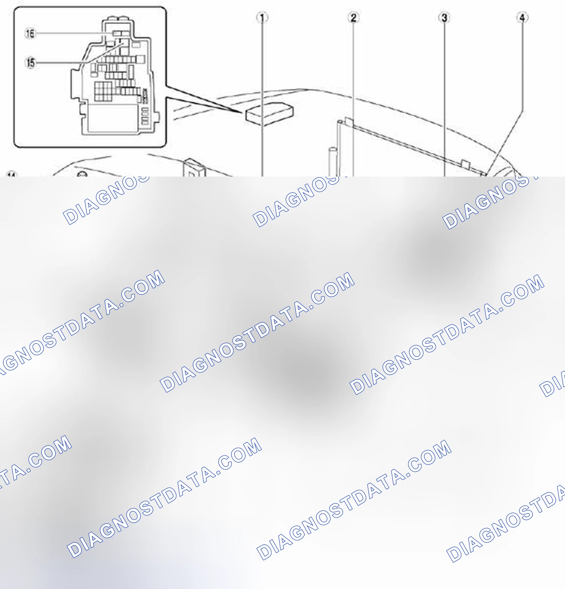 Scheme 14: Identifying HVAC Control System Component Locations - Full-Auto Air Conditioner (1 Of 2)
