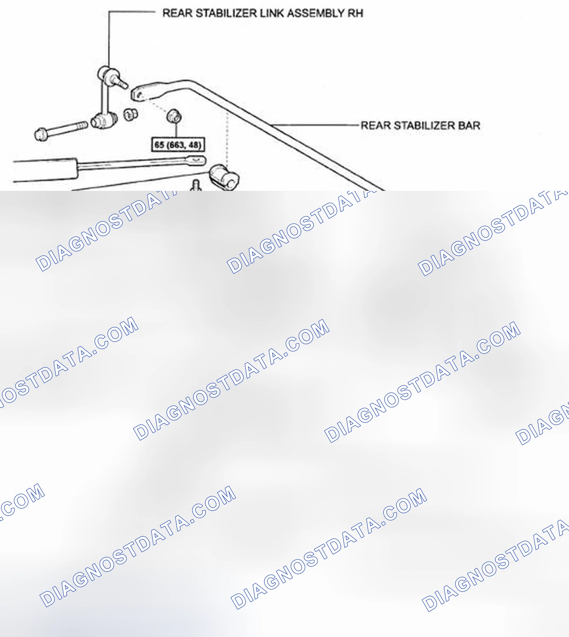 Scheme 88: Identifying Rear Stabilizer Bar Components With Torque Specifications