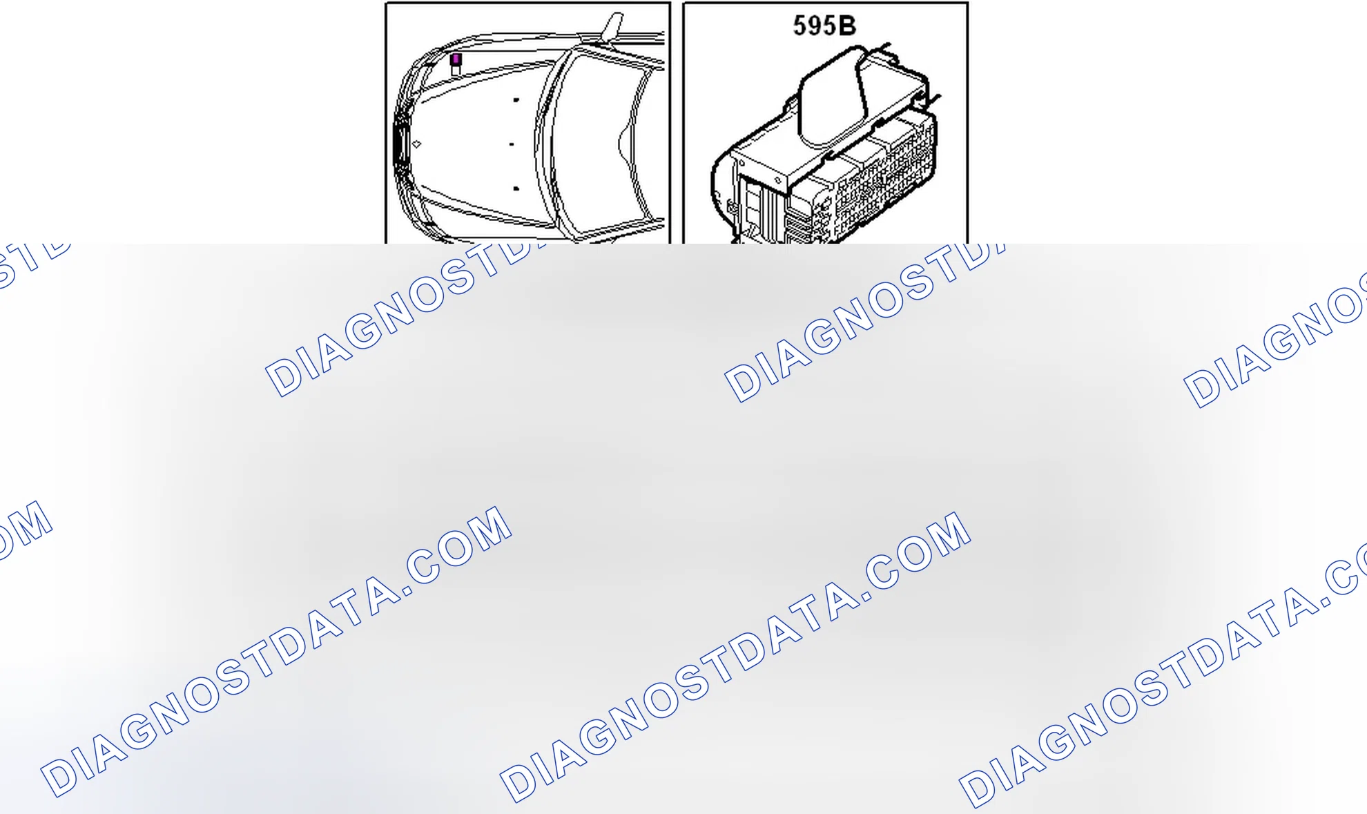 Scheme 85: EDC16 Control module, 4-cyl. diesel, connector B (595B)
