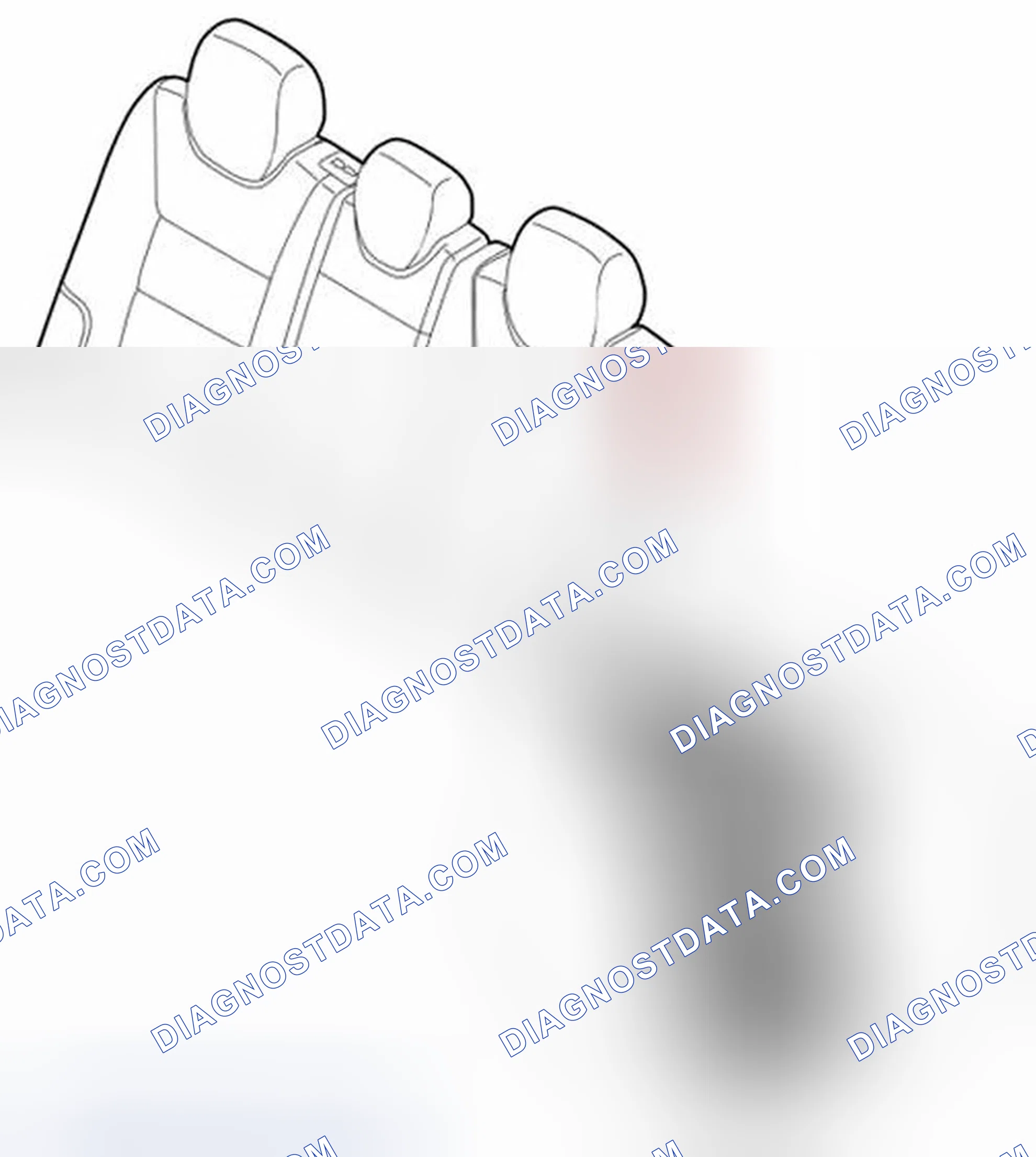 Scheme 147: Removing lock for 1/3-split folding rear backrest