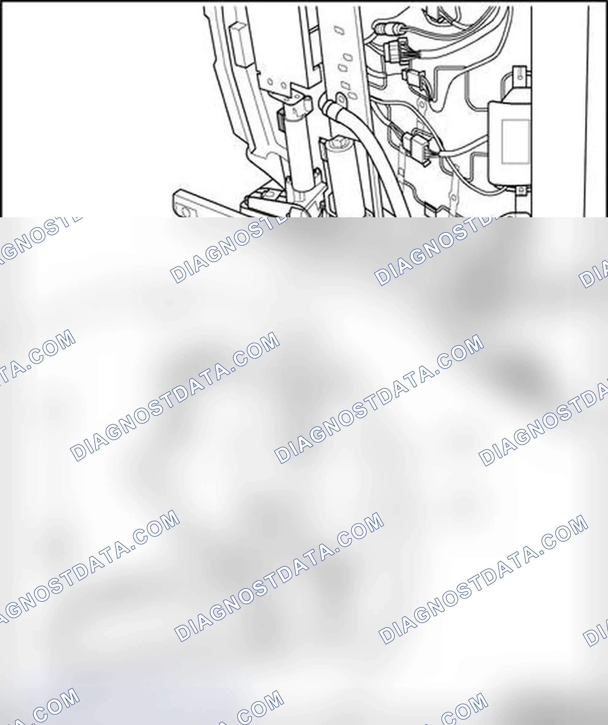 Scheme 270: Forward and backward seat adjustment motor, assembly overview