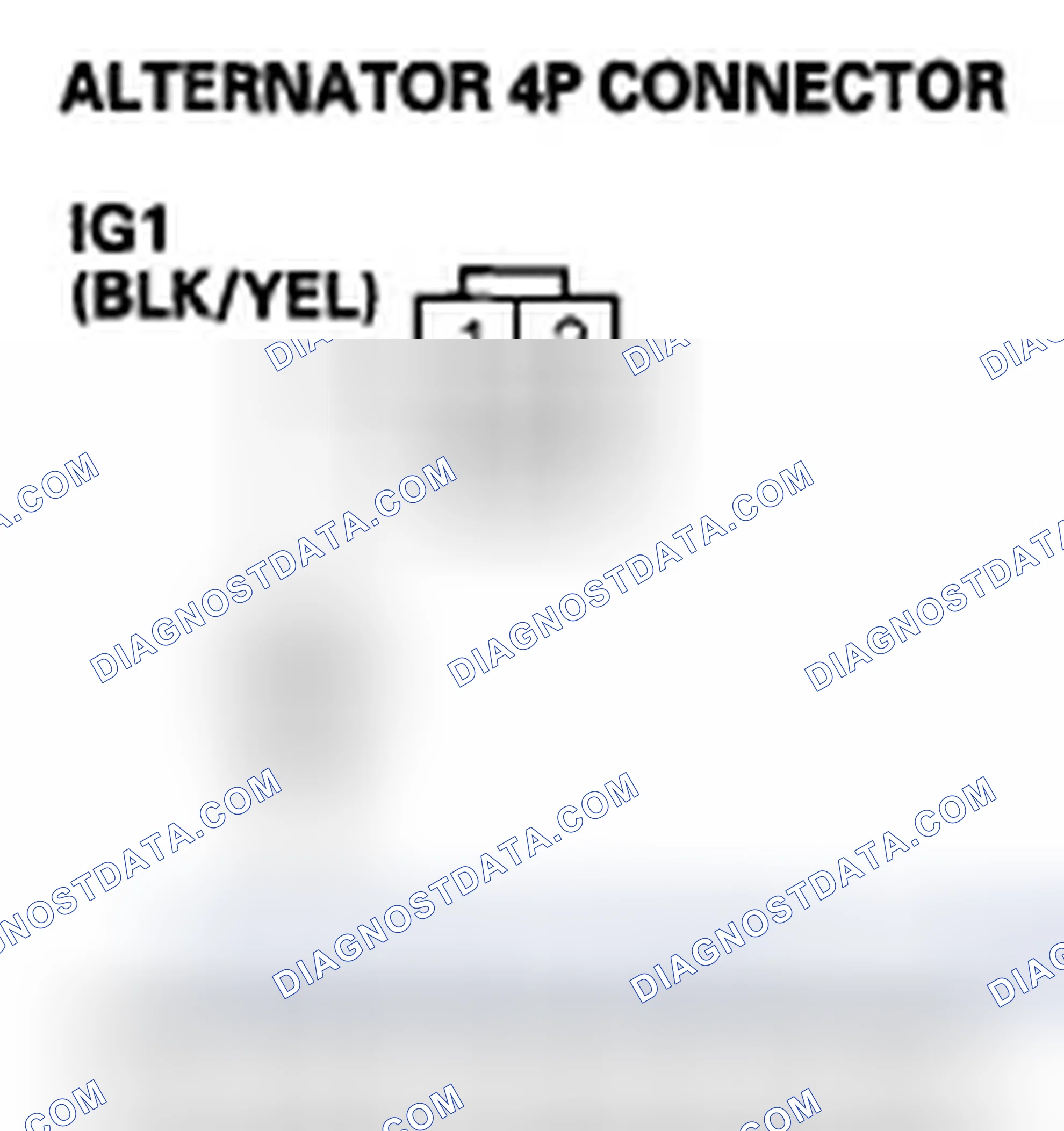 Scheme 433: DTC P16BC: Alternator FR Terminal Circuit/IGP Circuit Low Voltage