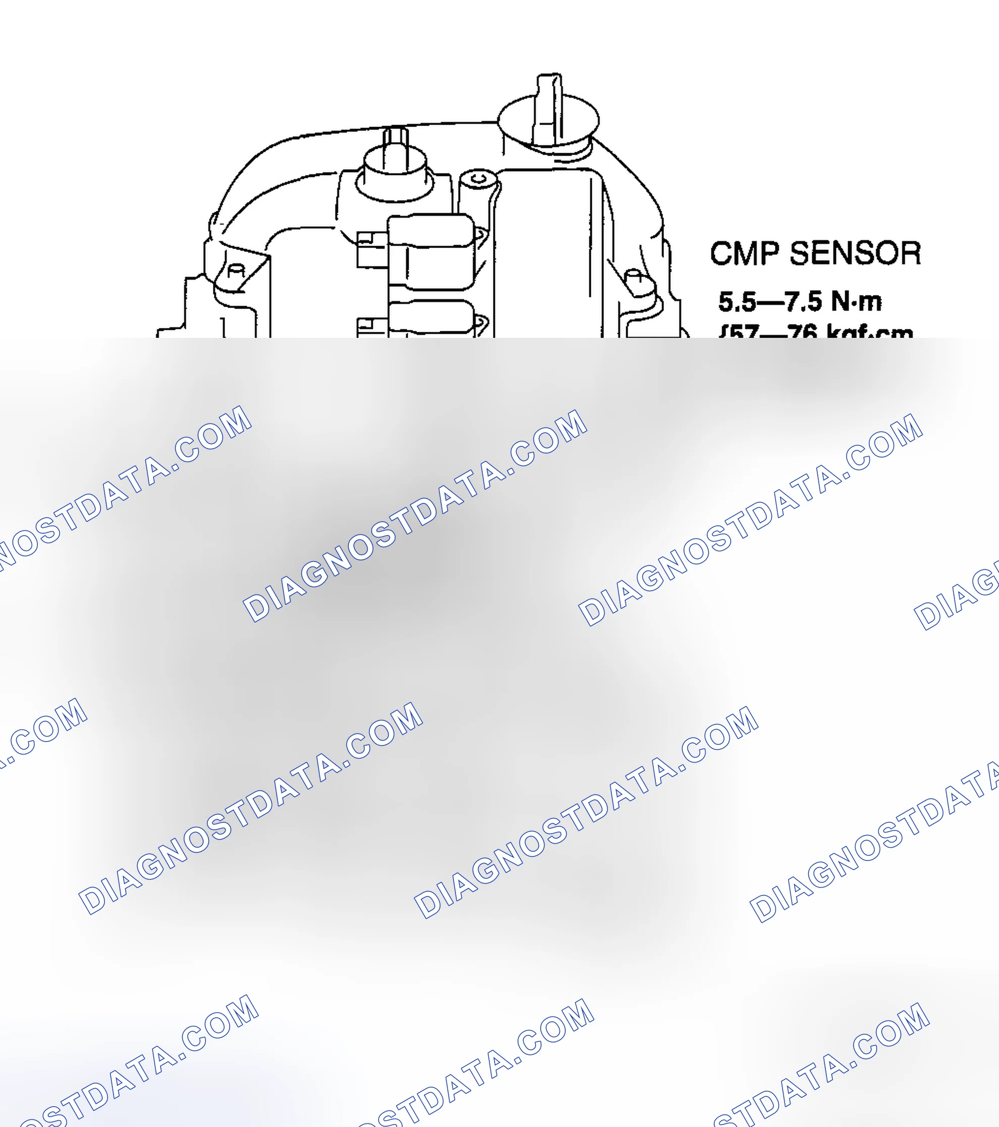 Scheme 192: CAMSHAFT POSITION (CMP) SENSOR REMOVAL/INSTALLATION [L3 WITH TC]
