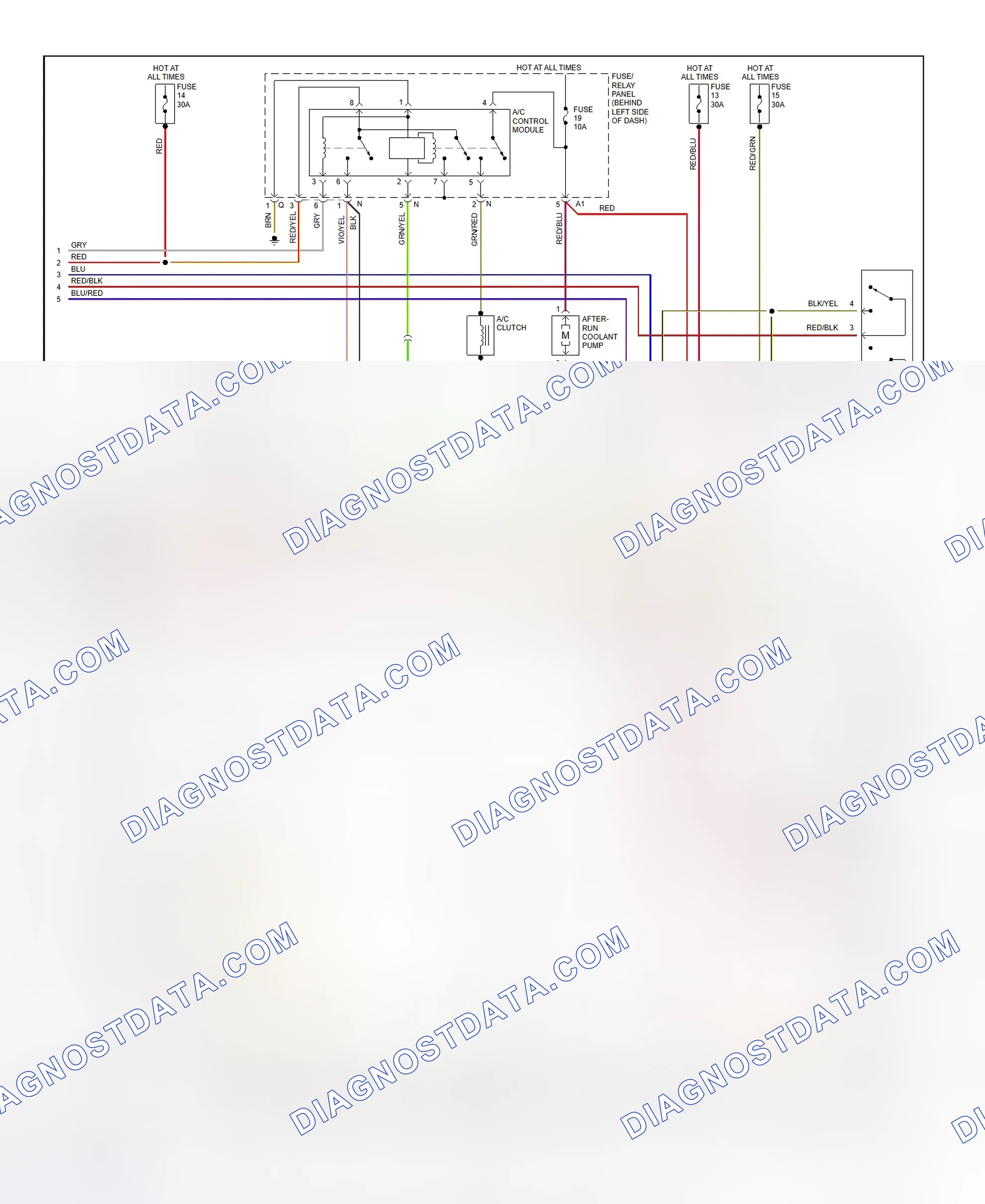 Scheme 2: Automatic A/C-Heater System Wiring Diagram (EuroVan - 2 Of 2)