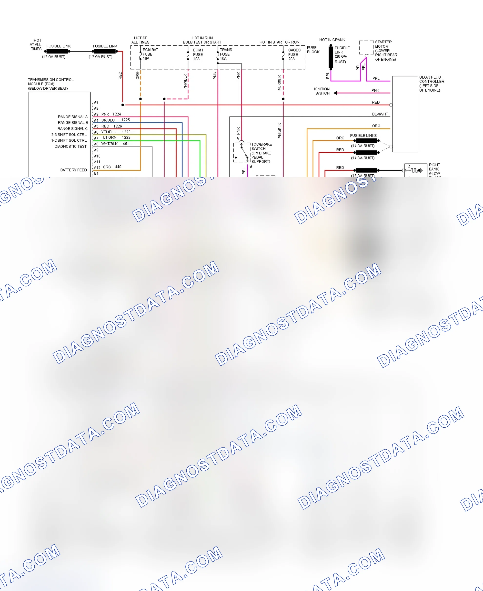 Scheme 397: Wiring Diagram For Van - VIN Y With 4L80-E