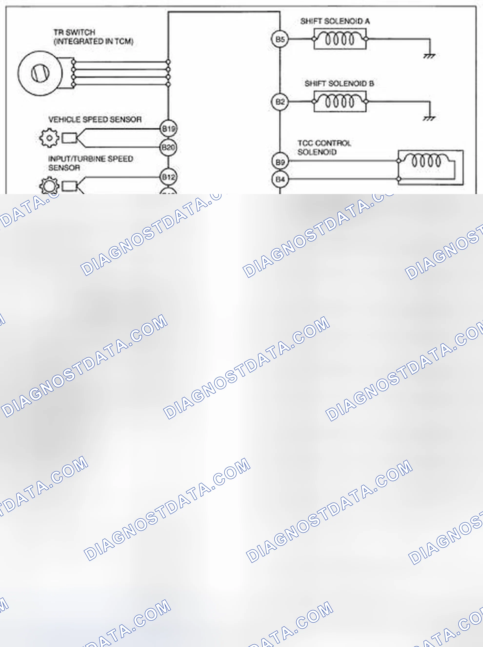 Scheme 55: AUTOMATIC TRANSAXLE CONTROL SYSTEM WIRING DIAGRAM [AY6A-EL, AY6AX-EL]