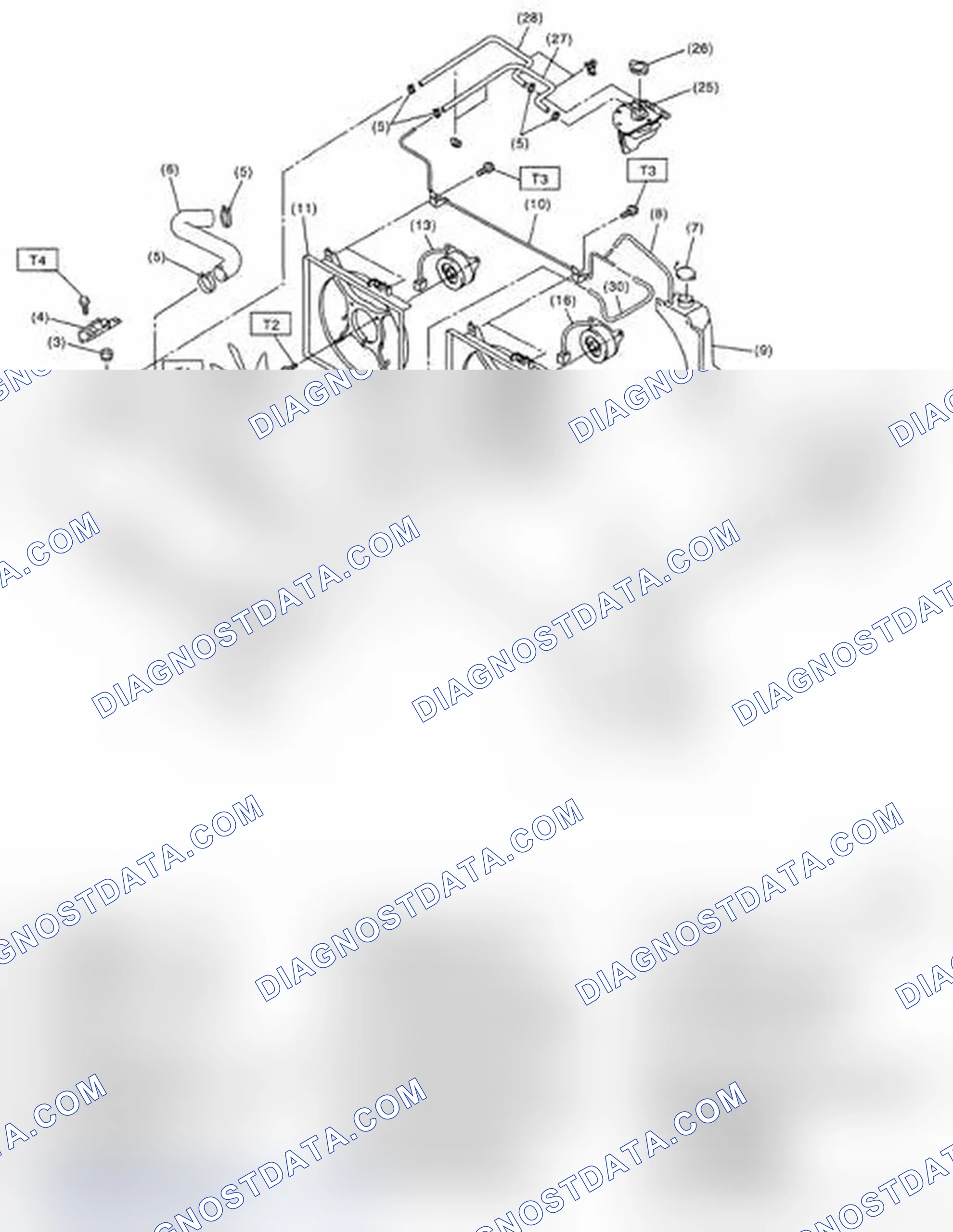 Scheme 56: Identifying Radiator And Radiator Fan Components Location