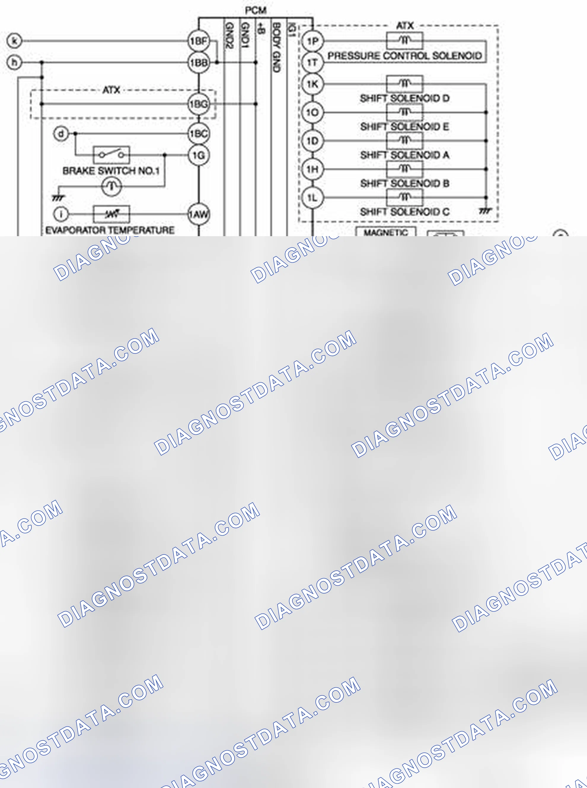 Scheme 22: Engine Control System Wiring Diagram (1 Of 2)