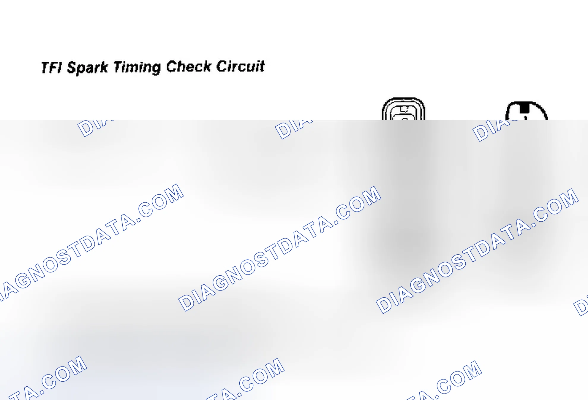 Scheme 104: TFI Spark Timing Check Circuit