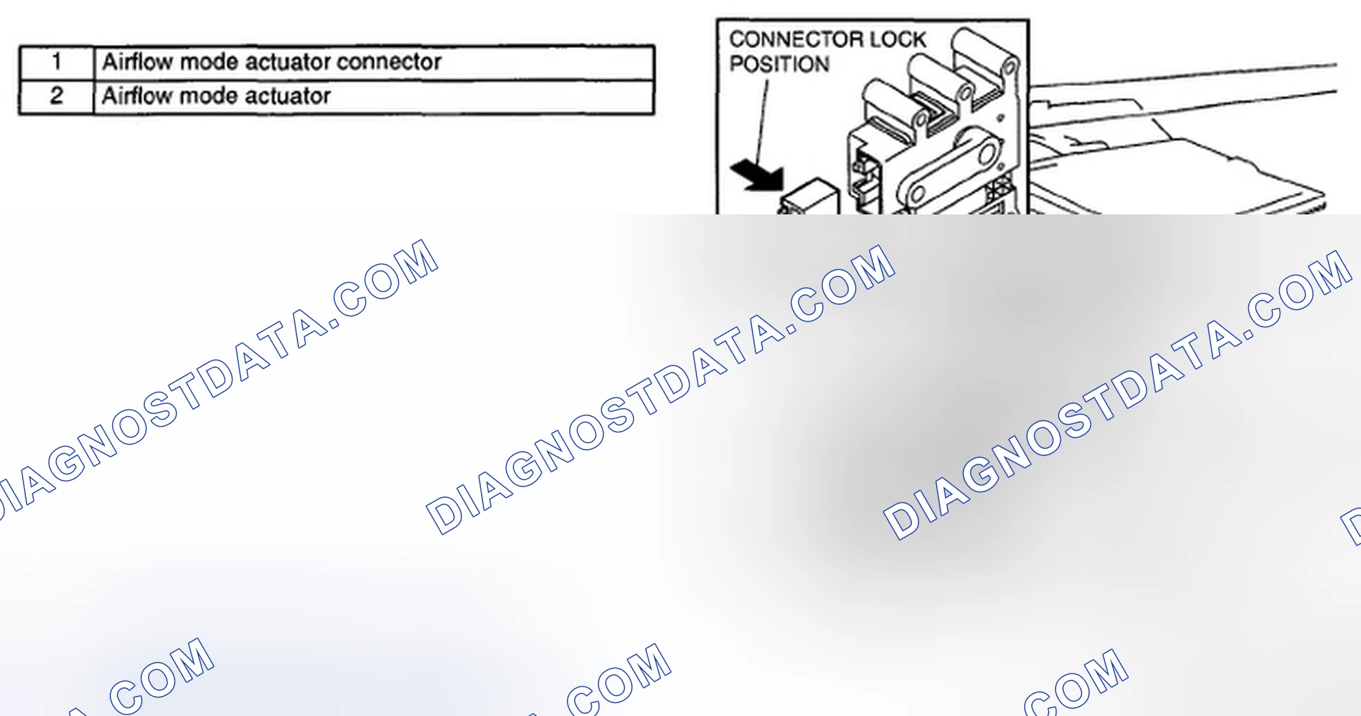 Scheme 47: AIRFLOW MODE ACTUATOR REMOVAL/INSTALLATION
