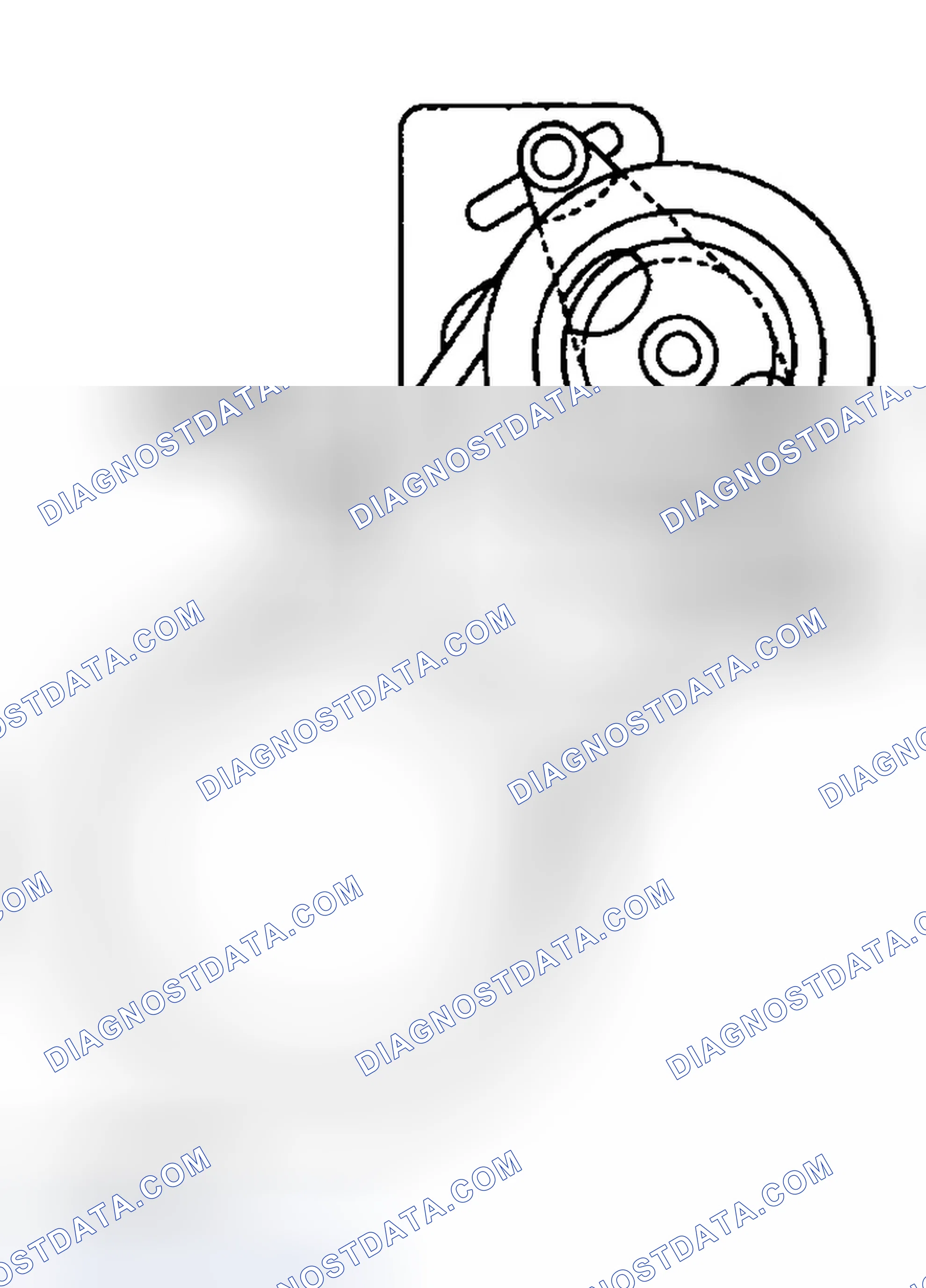 Scheme 23: CHECKING POWER STEERING BELT TENSION