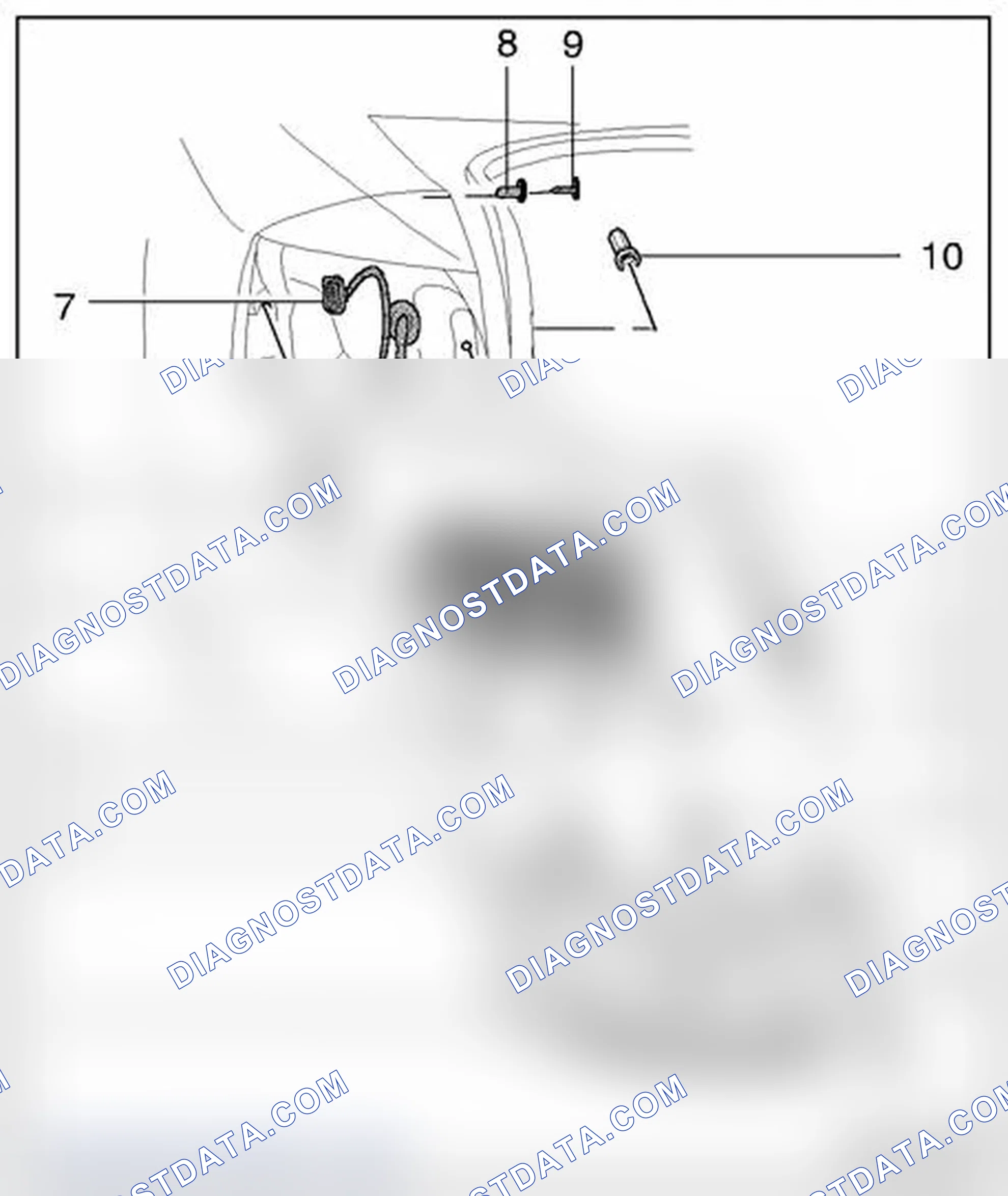 Scheme 205: Rear lights - Sedan, assembly