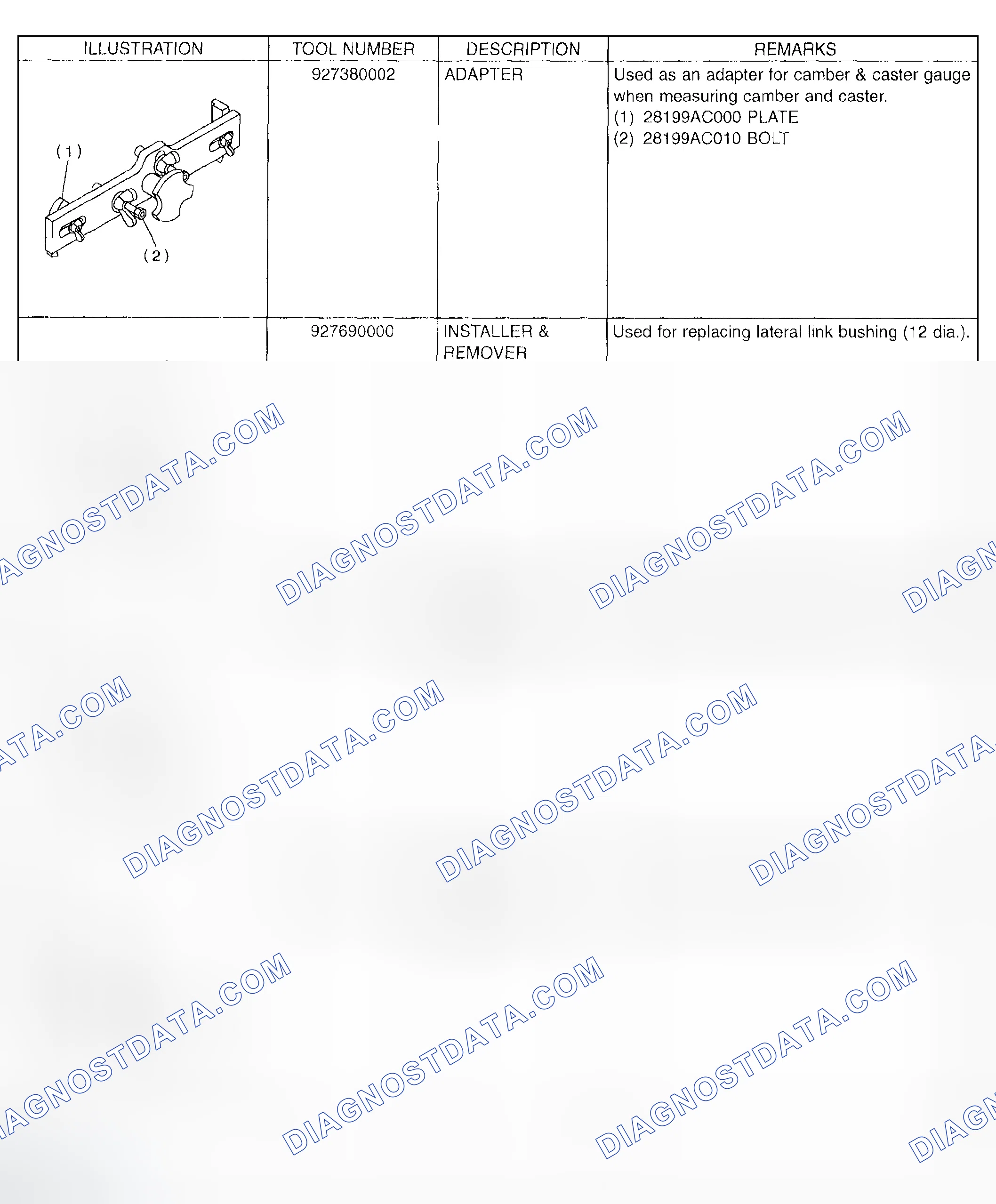 Scheme 23: REAR SUSPENSION