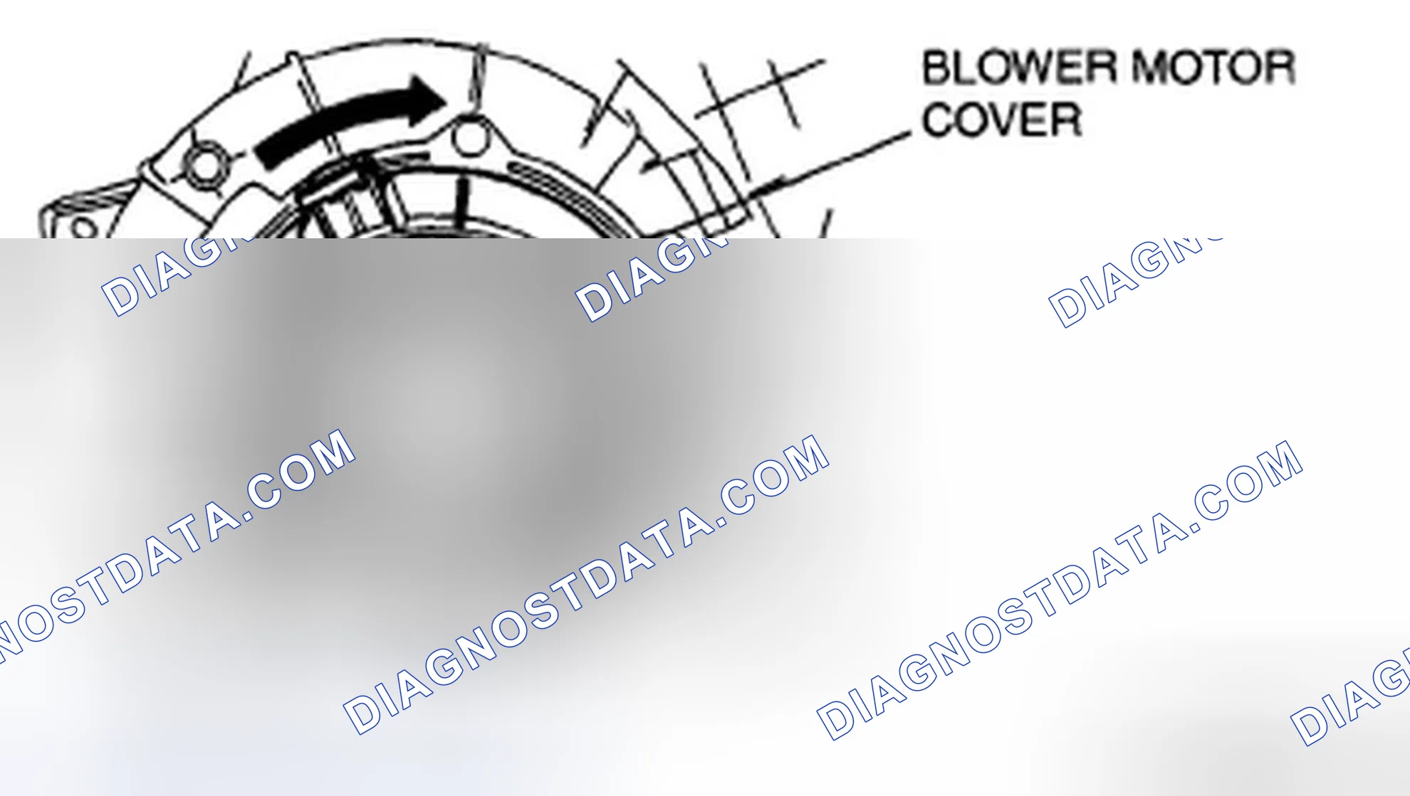 Scheme 60: Blower Motor Cover Installation Note